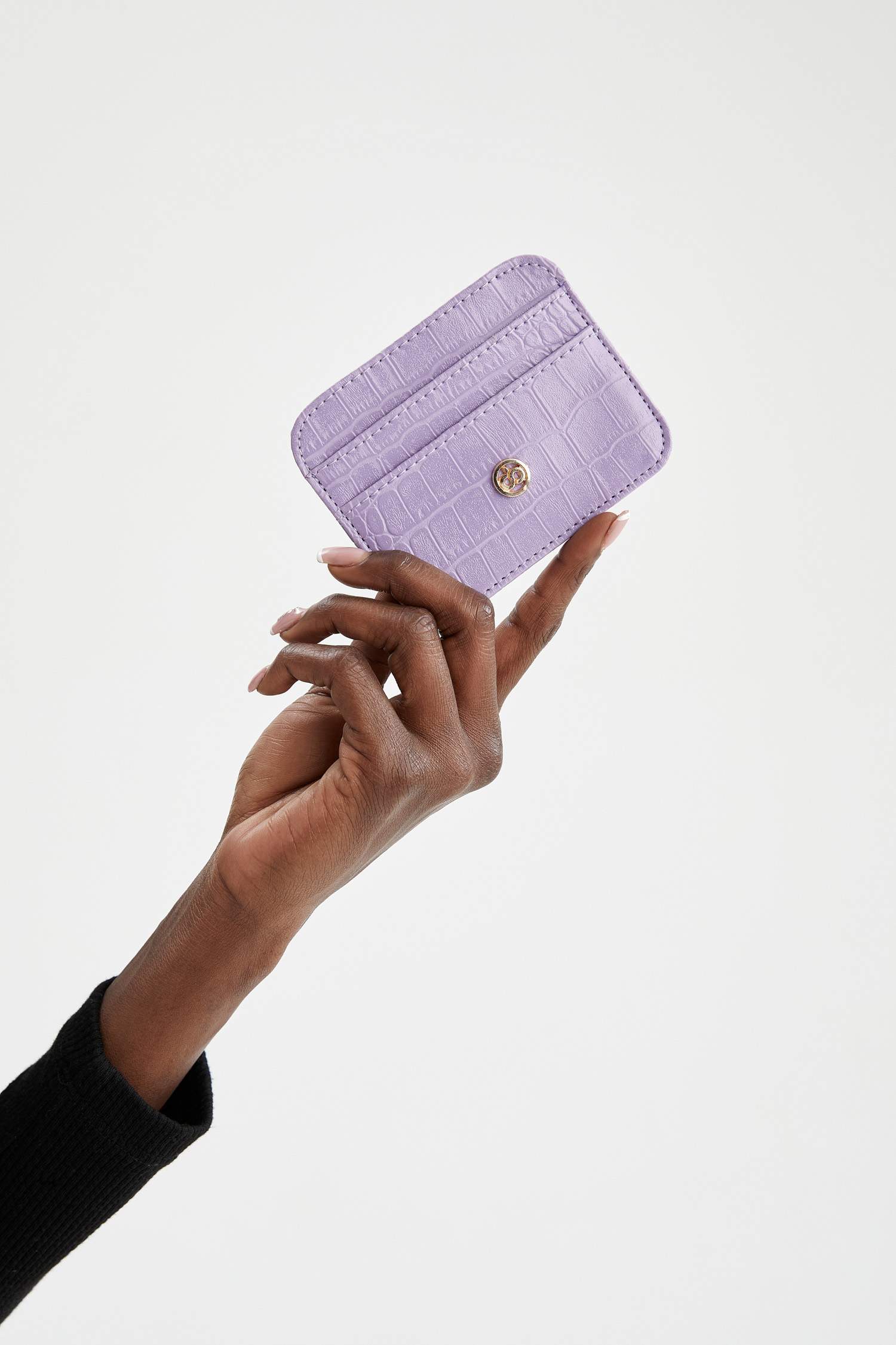 حافظة بطاقات نسائية من الجلد الصناعي