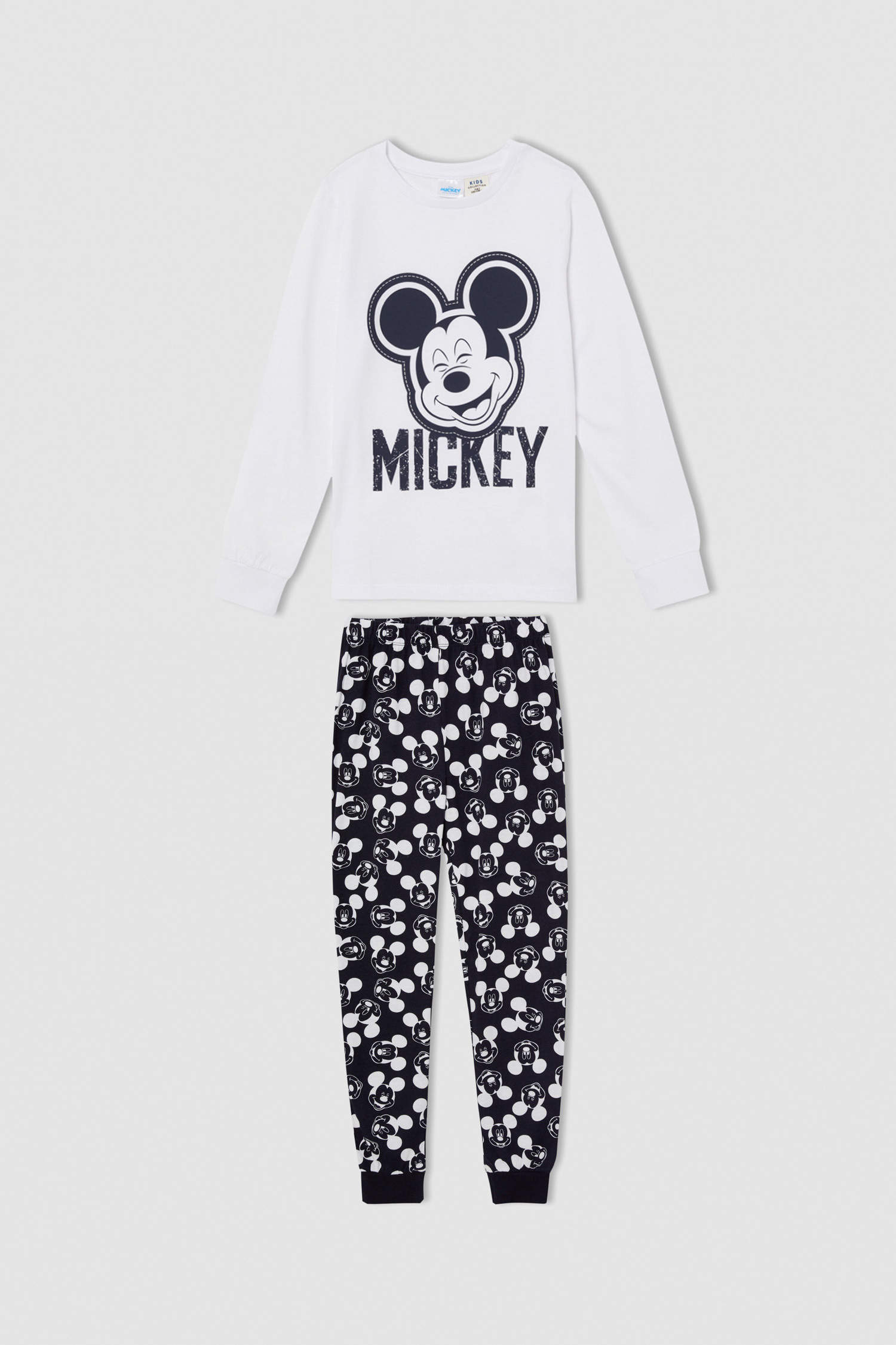 Defacto Erkek Çocuk Mickey Mouse Pamuklu Uzun Kollu Pijama Takım. 1
