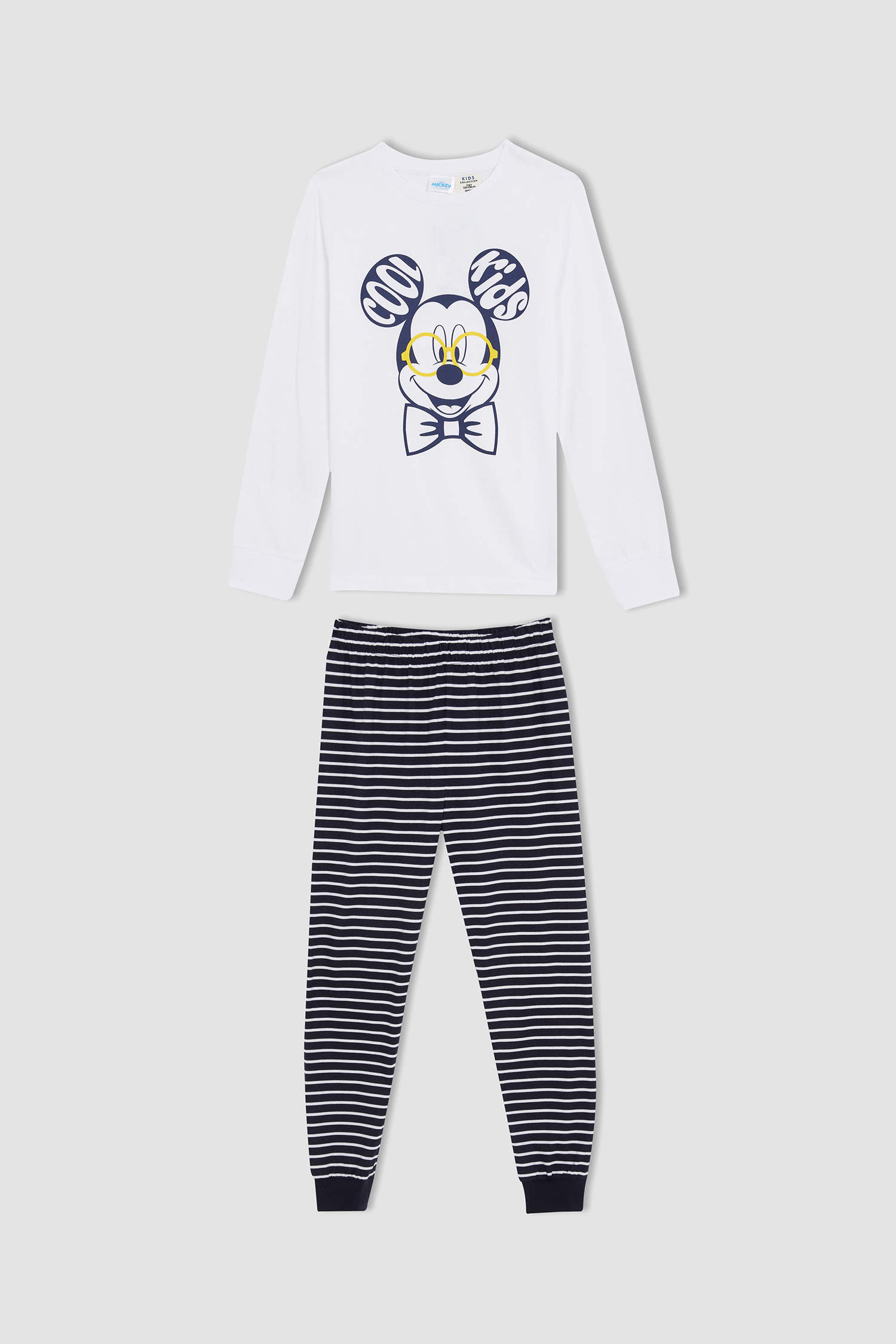 Defacto Erkek Çocuk Mickey & Minnie Pamuklu Uzun Kollu Pijama Takım. 1
