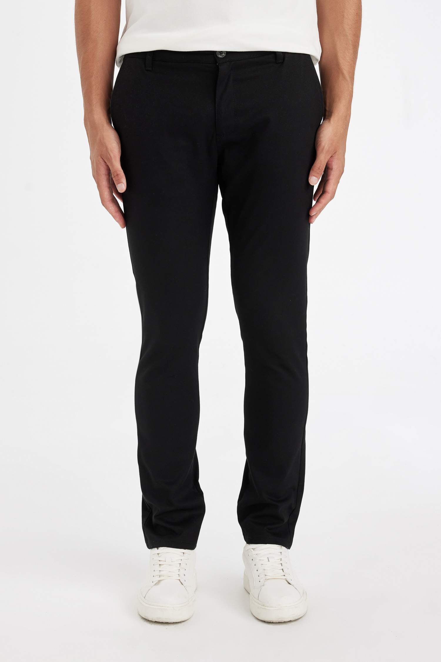 Yazlık Chino Kanvas Pantolon Slim Fit Dar Kesim 4 Cepli Pamuklu Gabardin Esnek Dar Paça