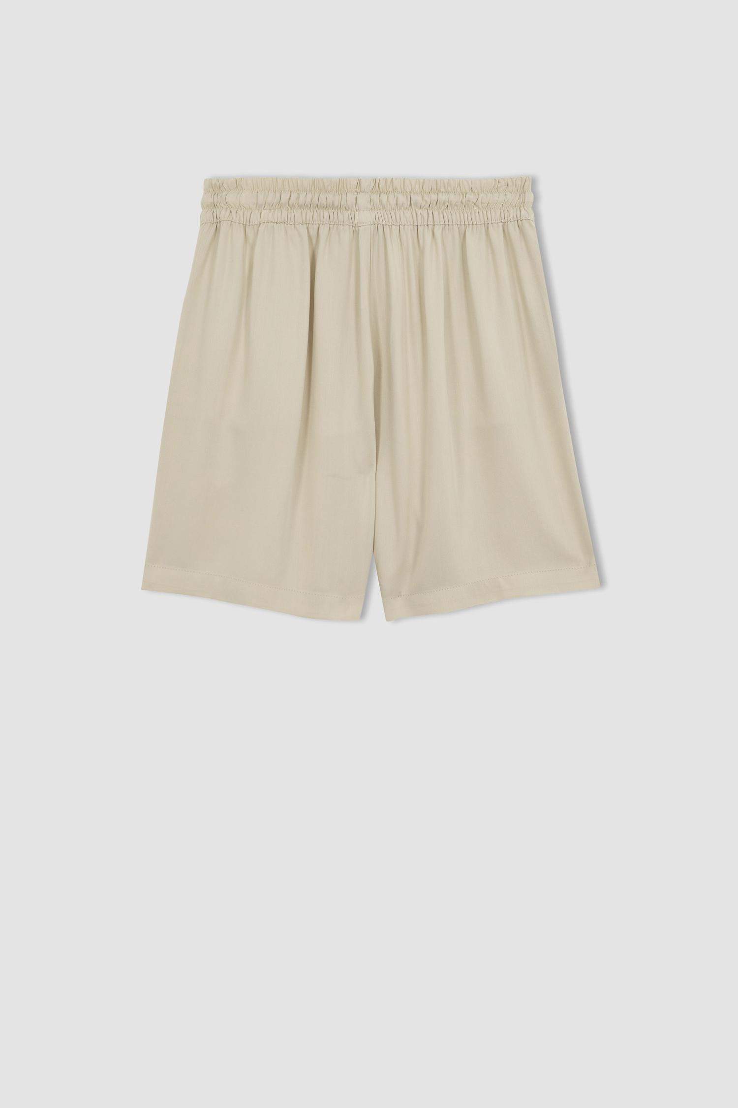 Short en Viscose Taille normale à Coupe décontractée