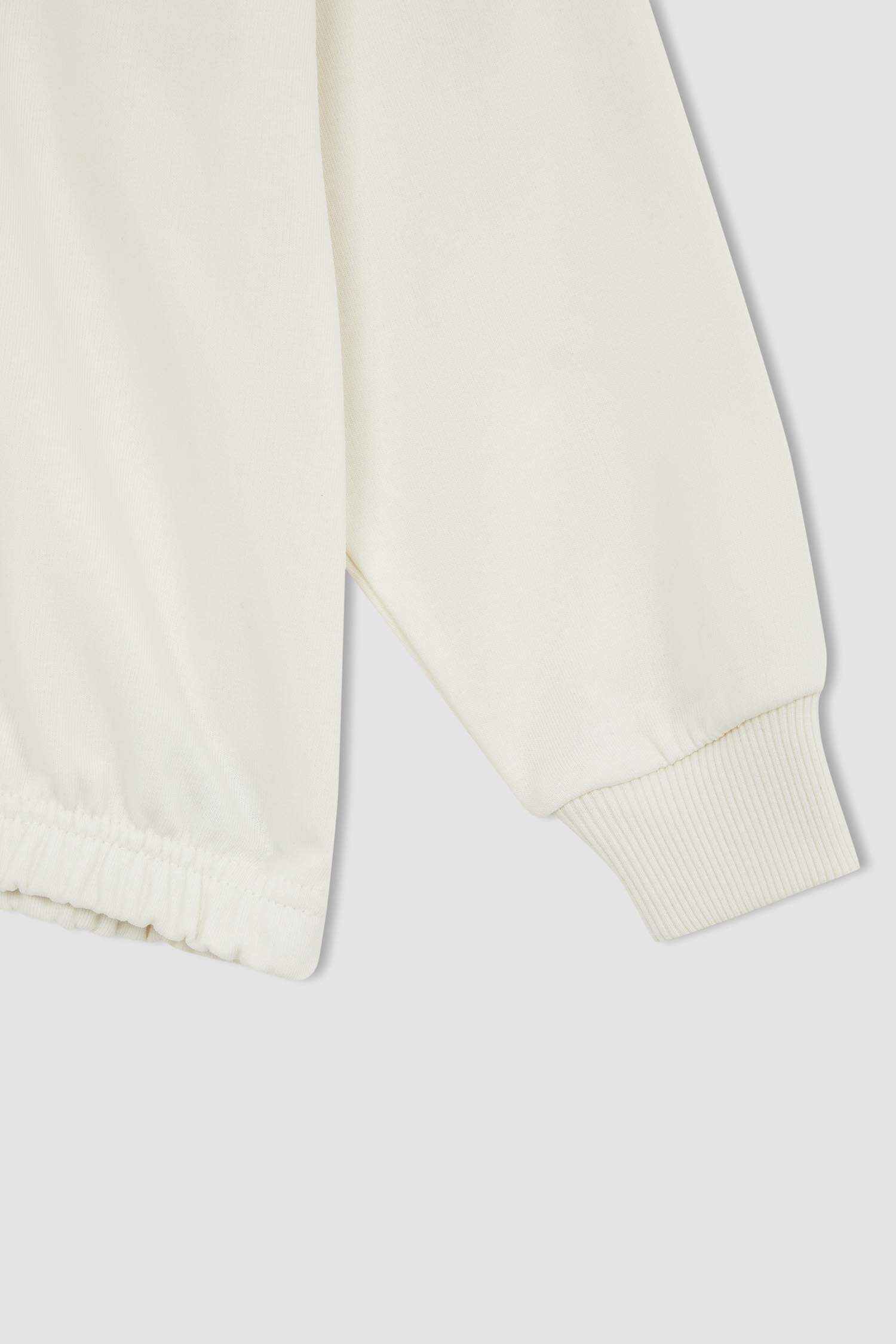 Defacto Kız Çocuk Bisiklet Yaka Sweatshirt. 3