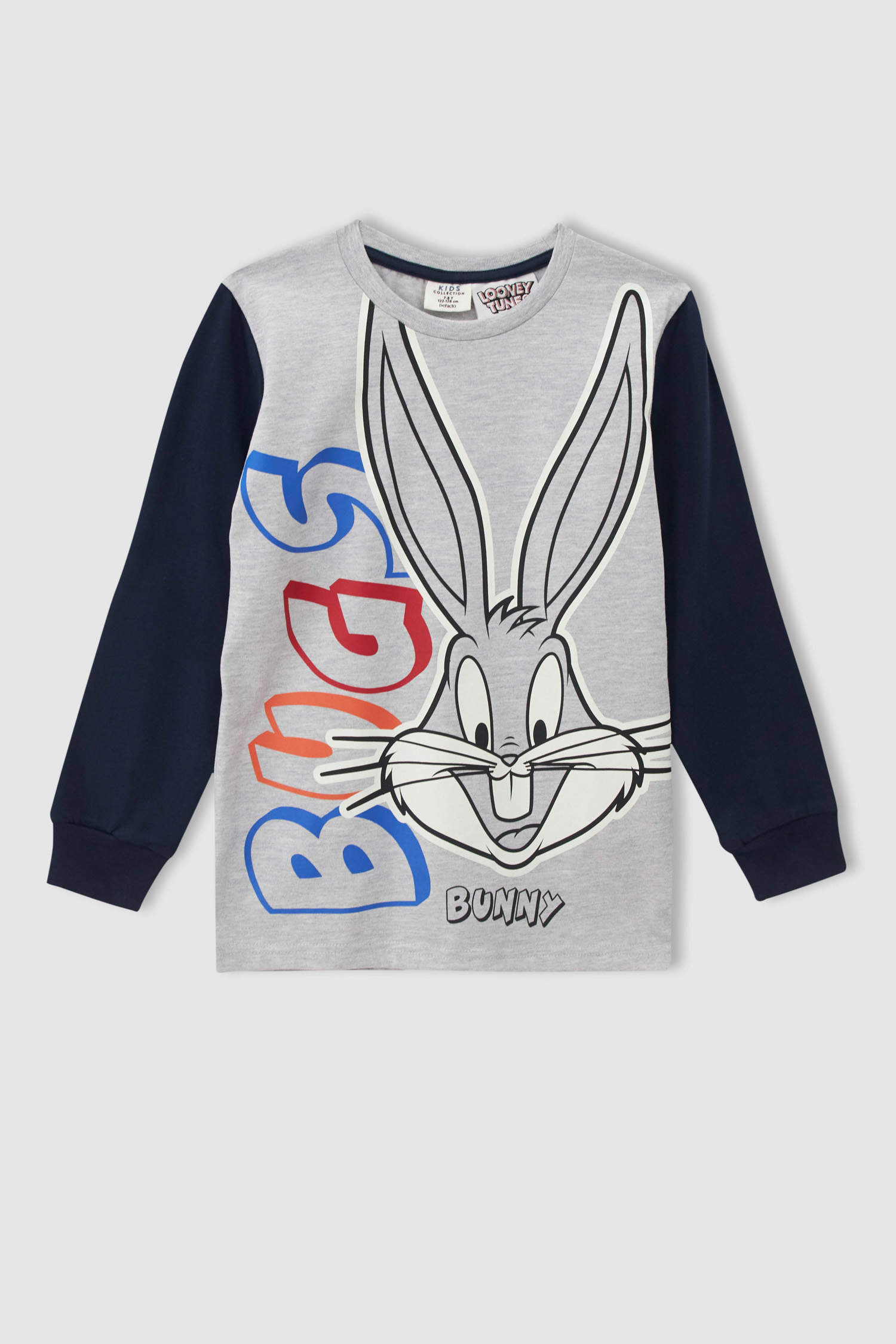 Defacto Erkek Çocuk Bugs Bunny Lisanslı Uzun Kollu Pijama Takımı. 3