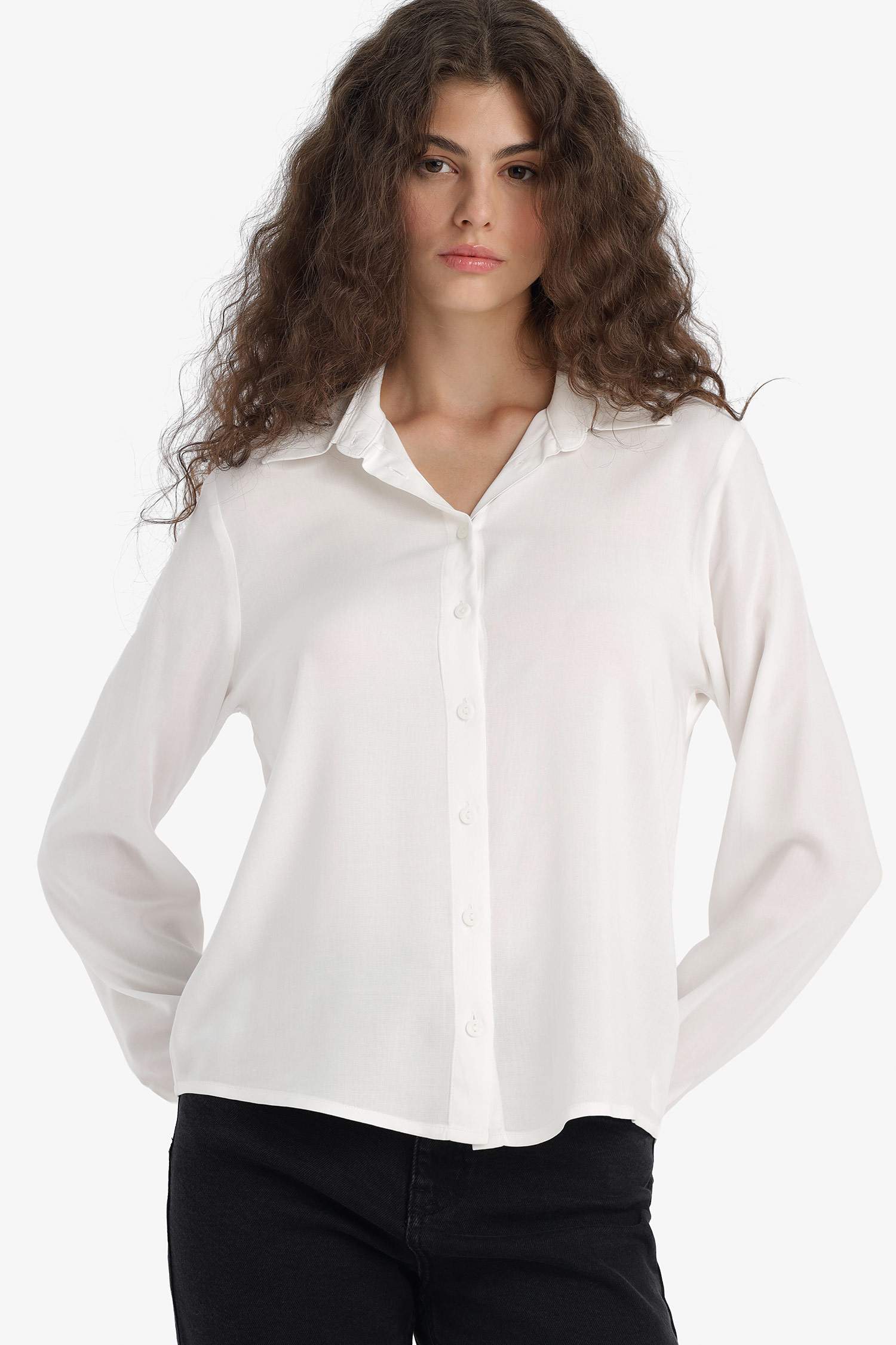 Chemise à manches longues Coupe régulière