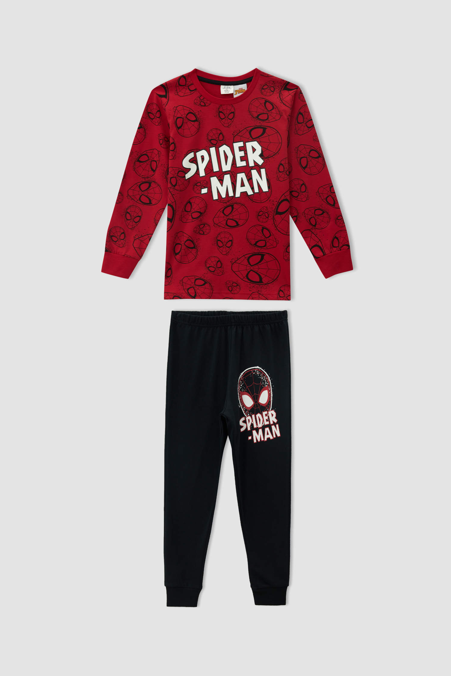 Defacto Erkek Çocuk Spider Man Lisanslı Uzun Kollu Pijama Takım. 1