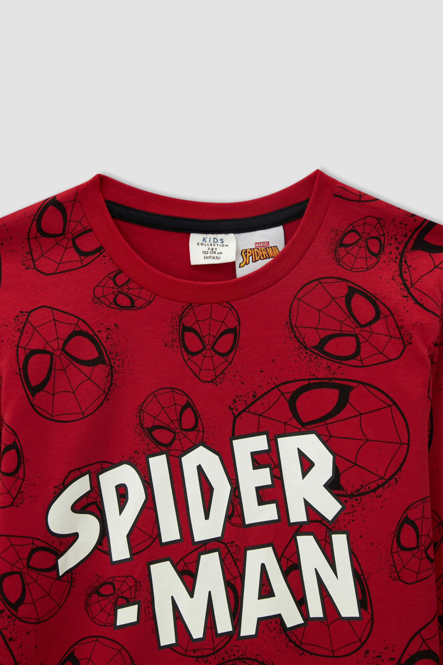 Defacto Erkek Çocuk Spider Man Lisanslı Uzun Kollu Pijama Takım. 4