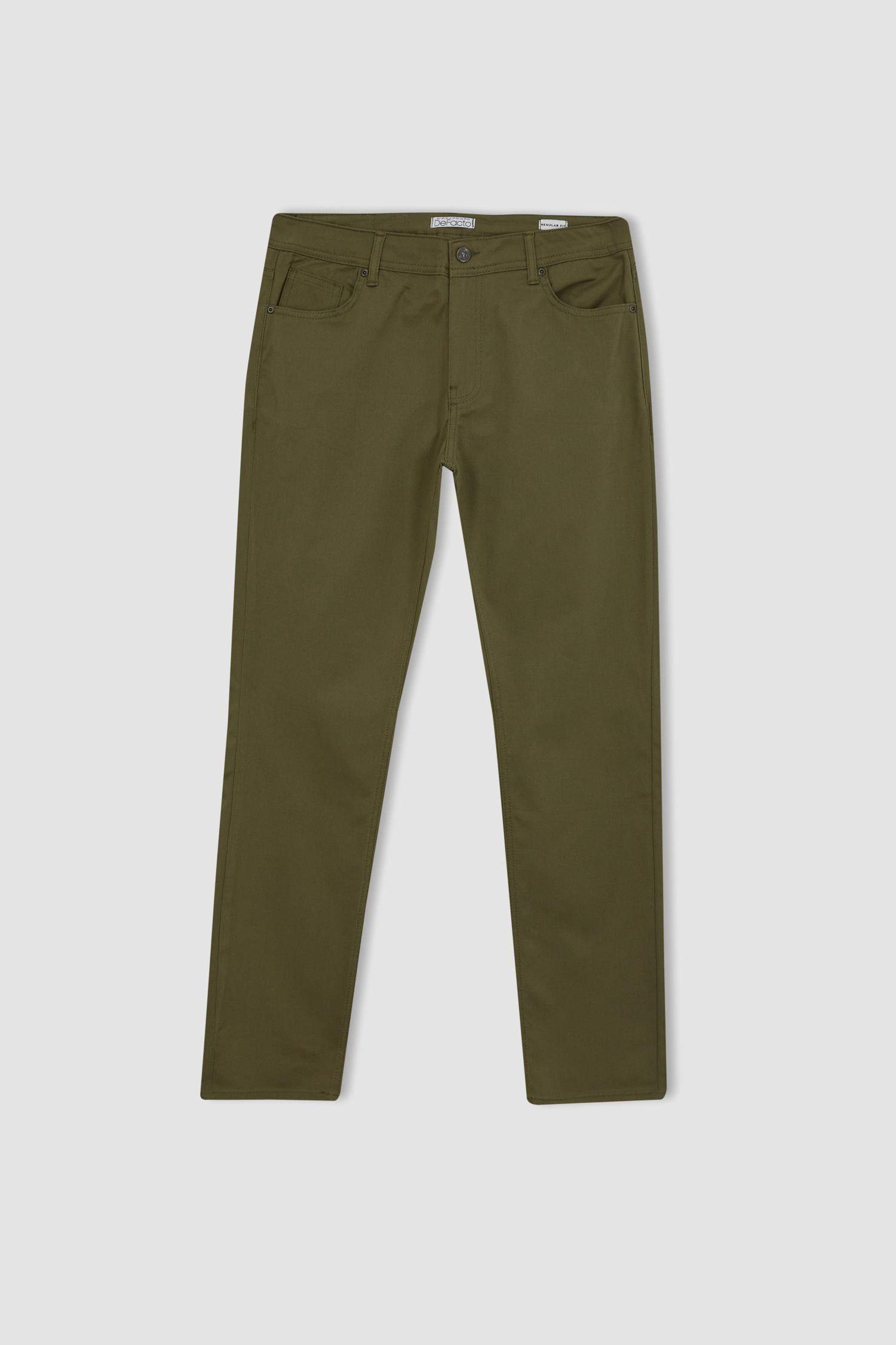 Regular Fit Chino Canvas Trousers