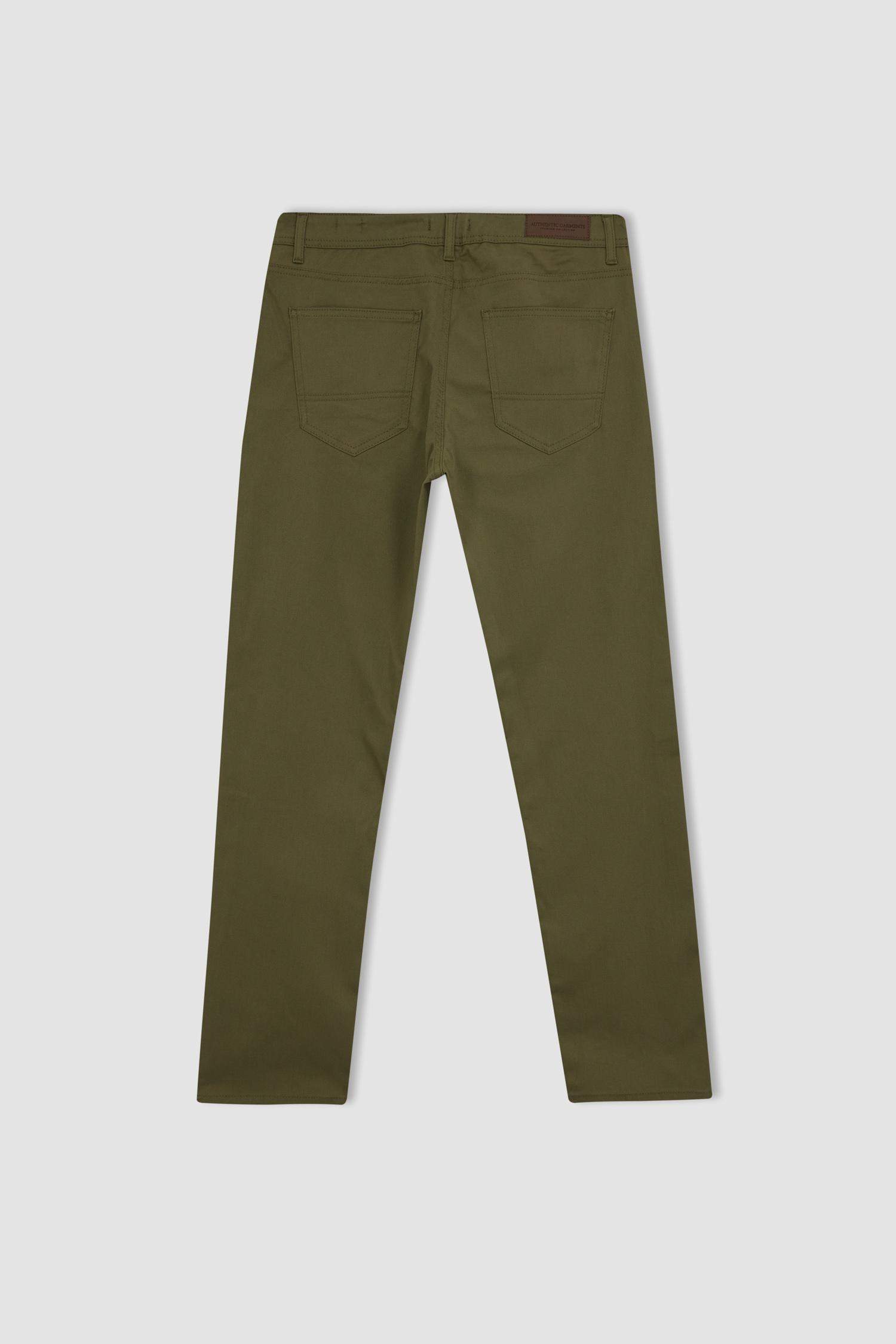Regular Fit Chino Canvas Trousers