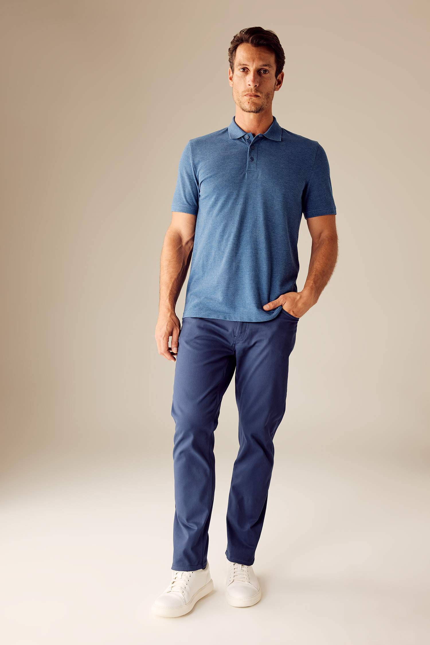 Lacivert Erkek Regular Fit Chino Kanvas Pantolon 2702875 | DeFacto