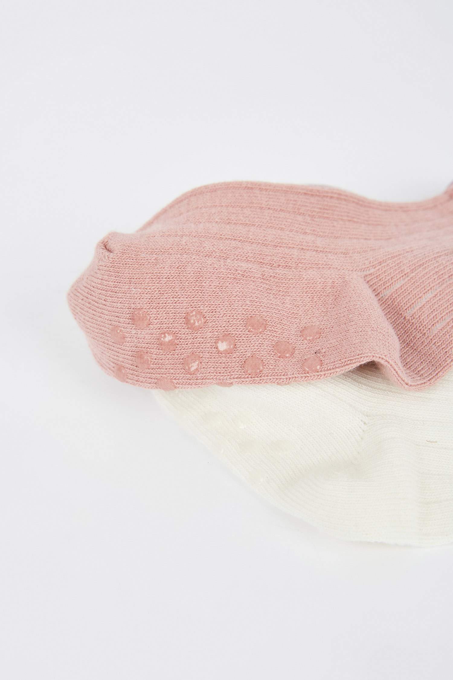 Kız Bebek Pamuklu Kaydırmaz Tabanlı 5'li Uzun Çorap