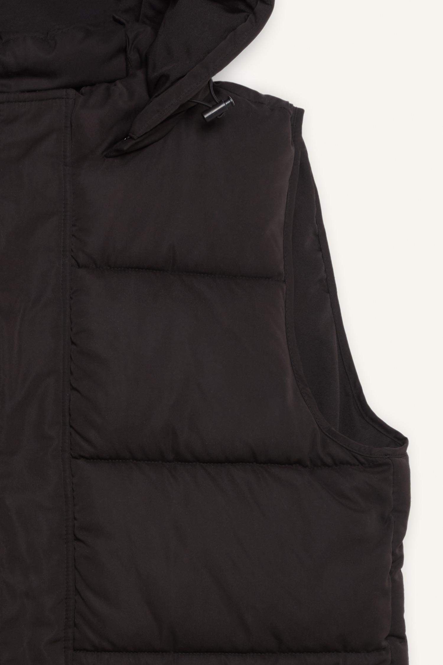 Su İtici Regular Fit Kapüşonlu Fermuarlı İç Cepli Şişme Yelek