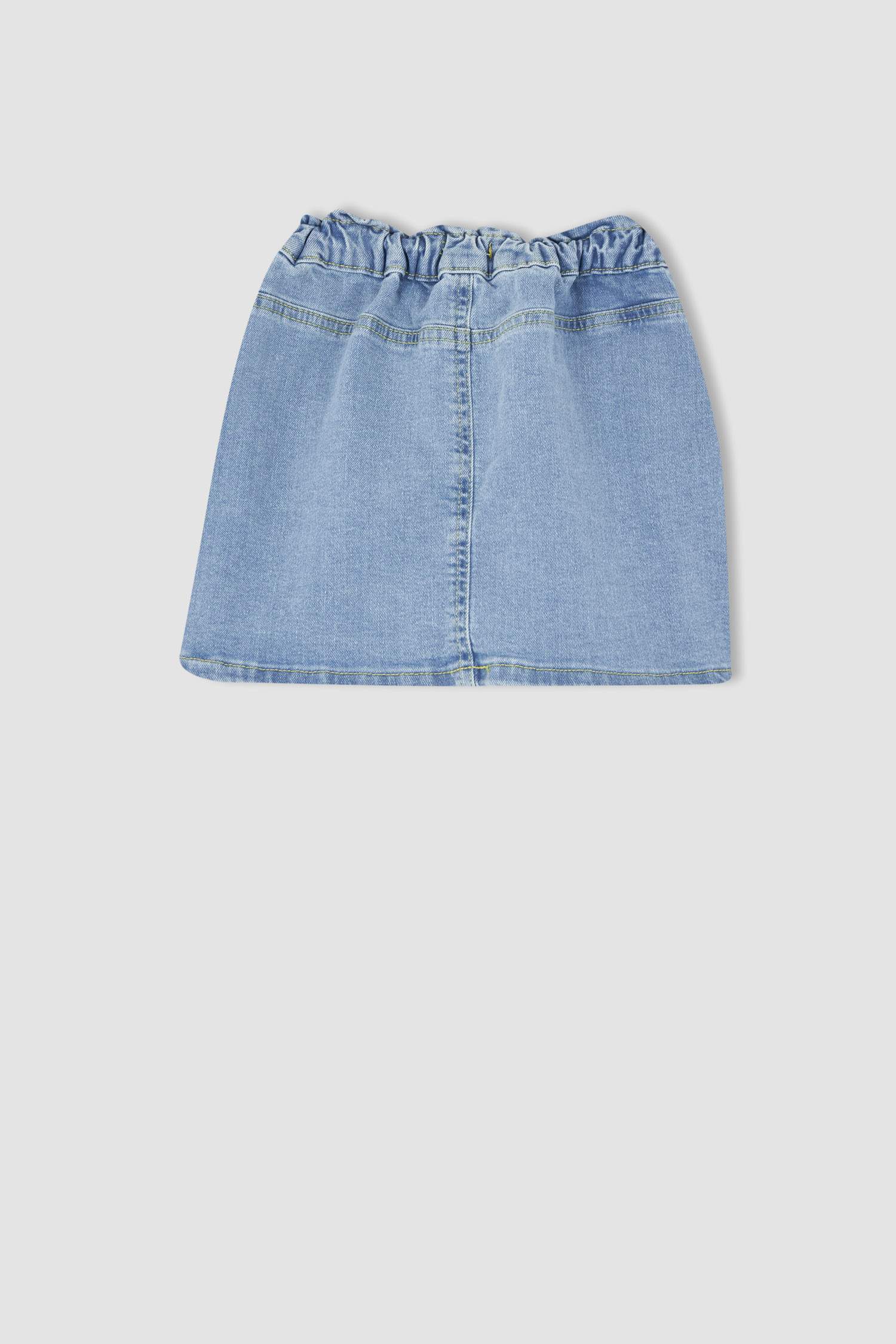 Джинсовая юбка мини свободного кроя для девочек