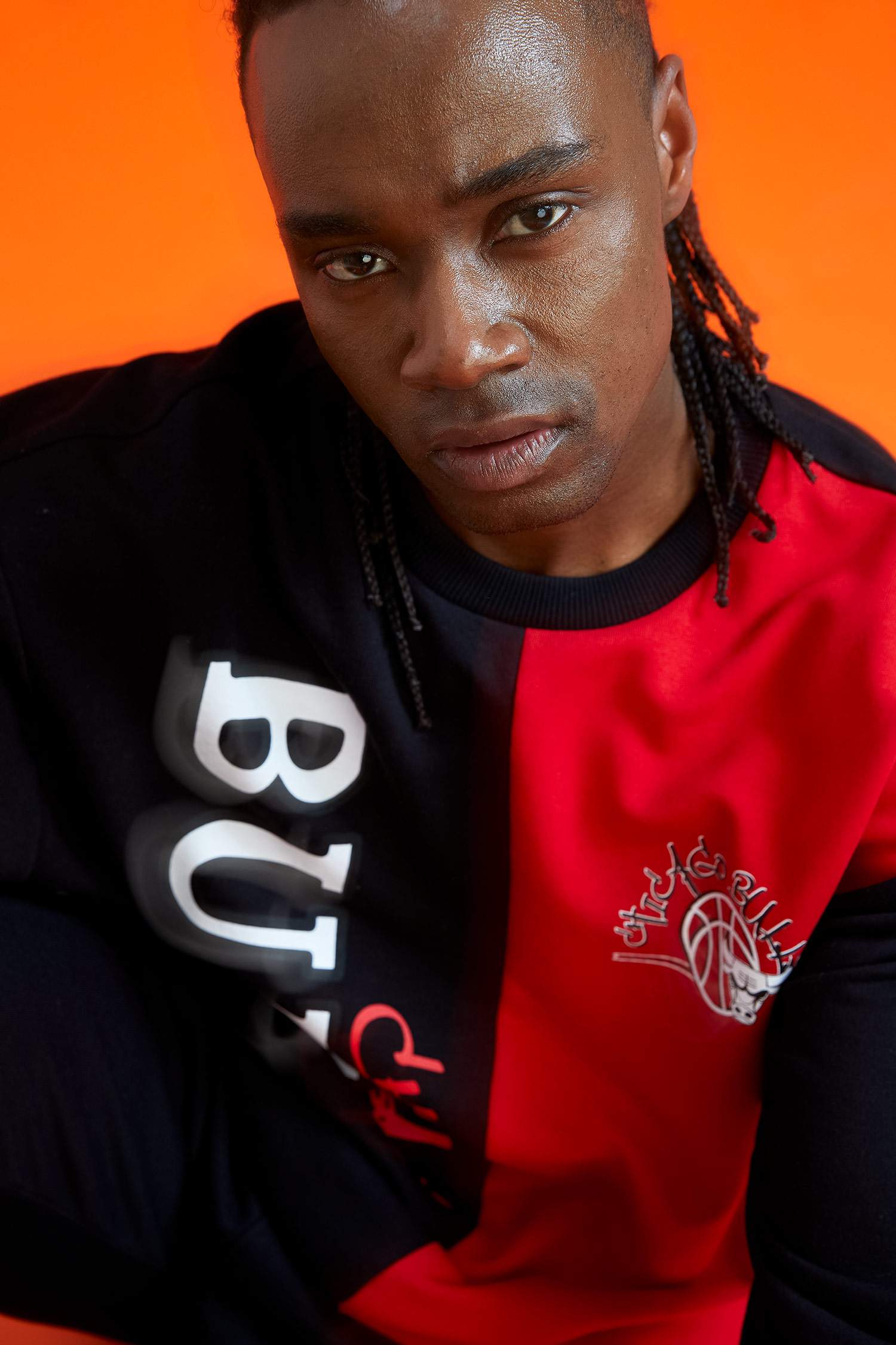 Defacto Fit NBA Chicago Bulls Sweat-shirt oversize à col ras du cou sous licence