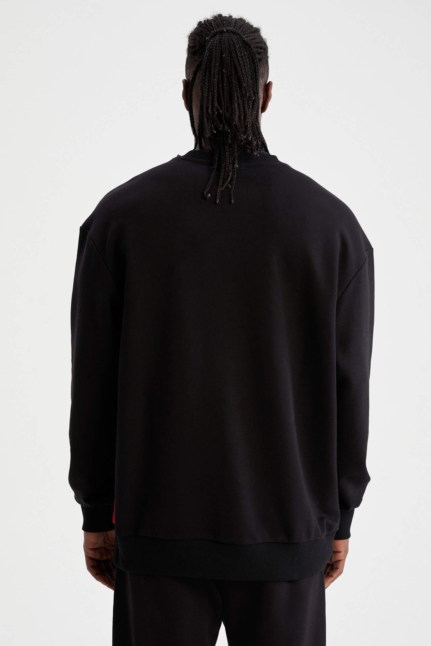 Defacto Fit NBA Chicago Bulls Sweat-shirt oversize à col ras du cou sous licence