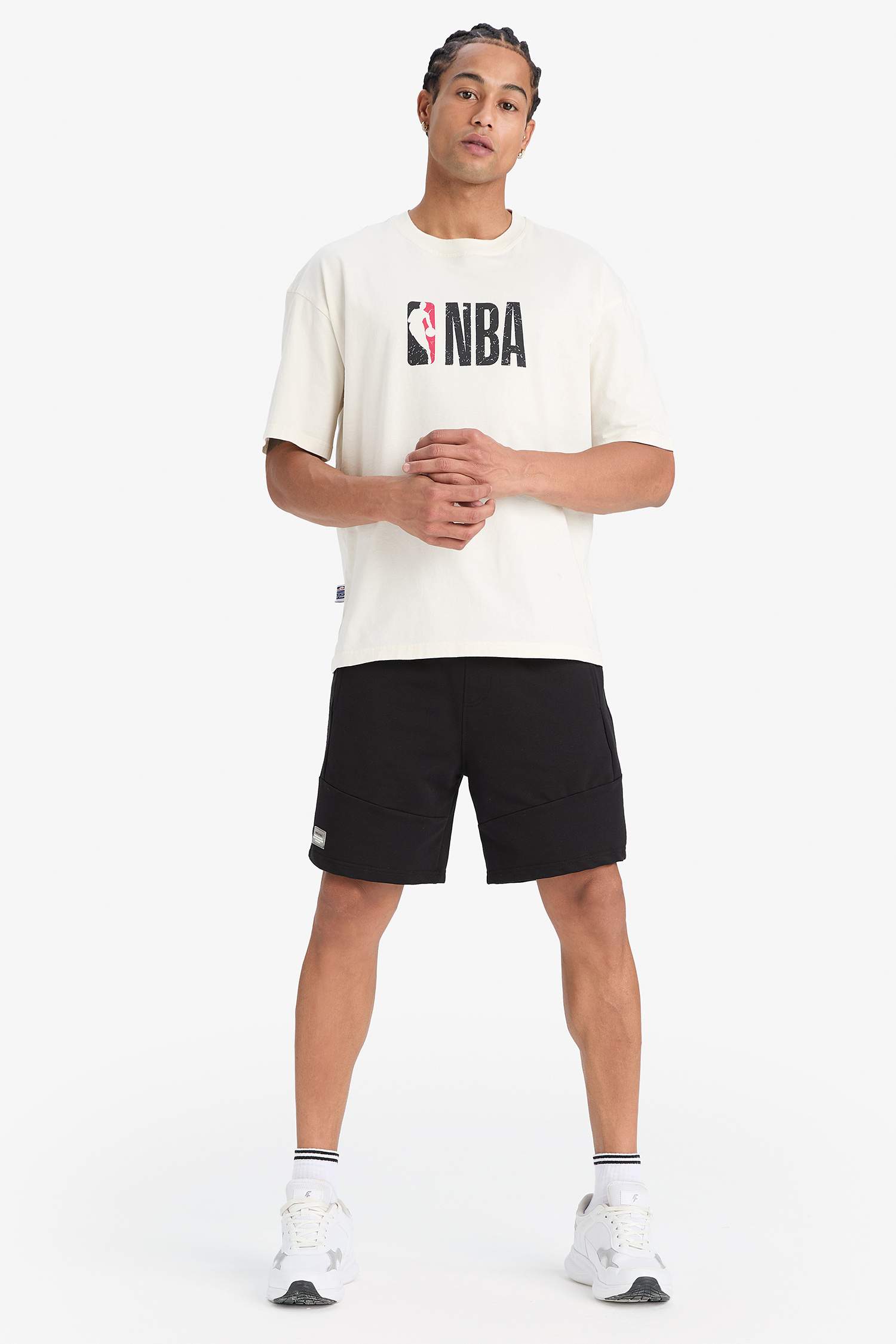 DeFactoFit NBA Wordmark Oversize Fit T-Shirt