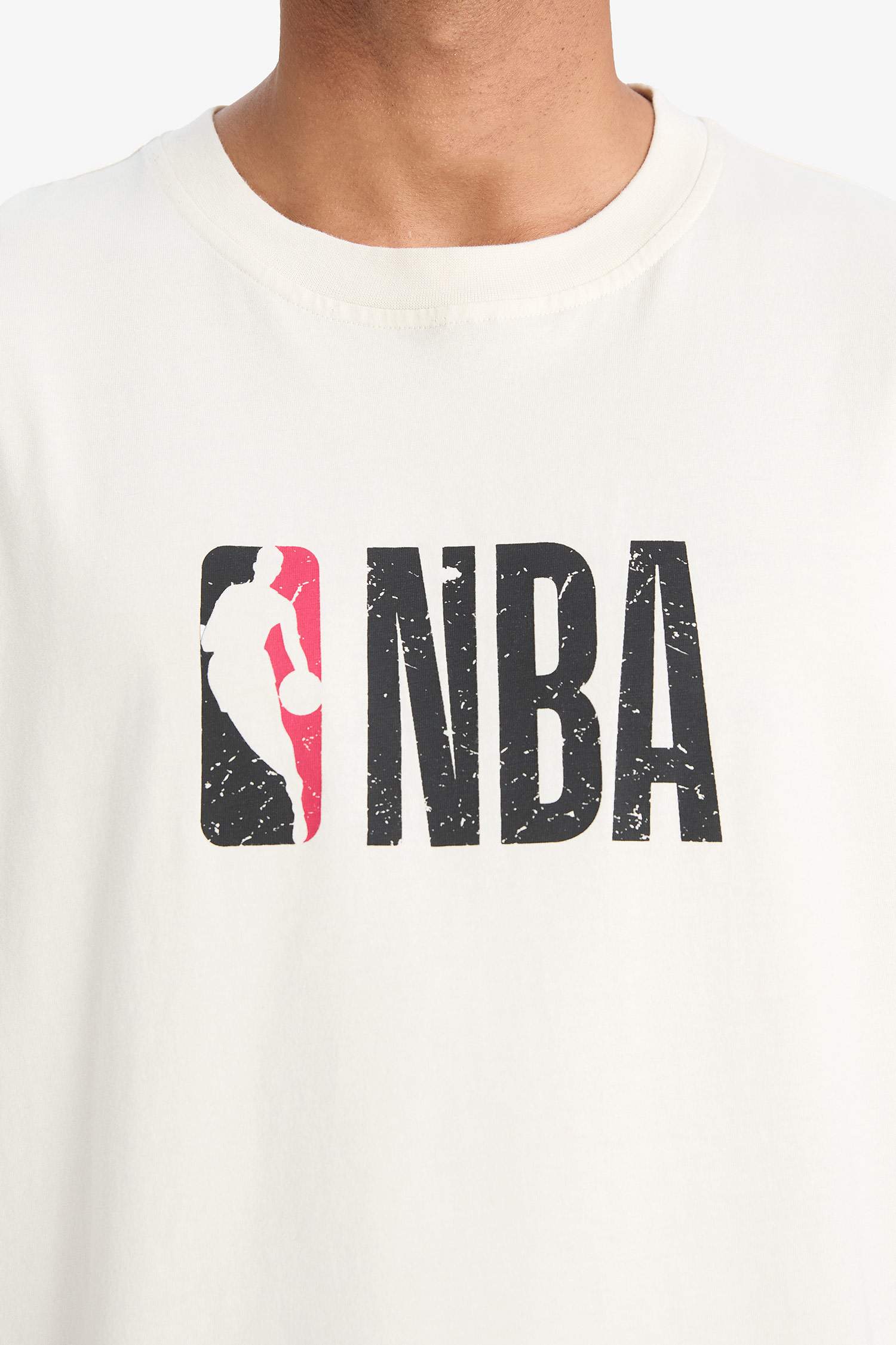 DeFactoFit NBA Wordmark Oversize Fit T-Shirt