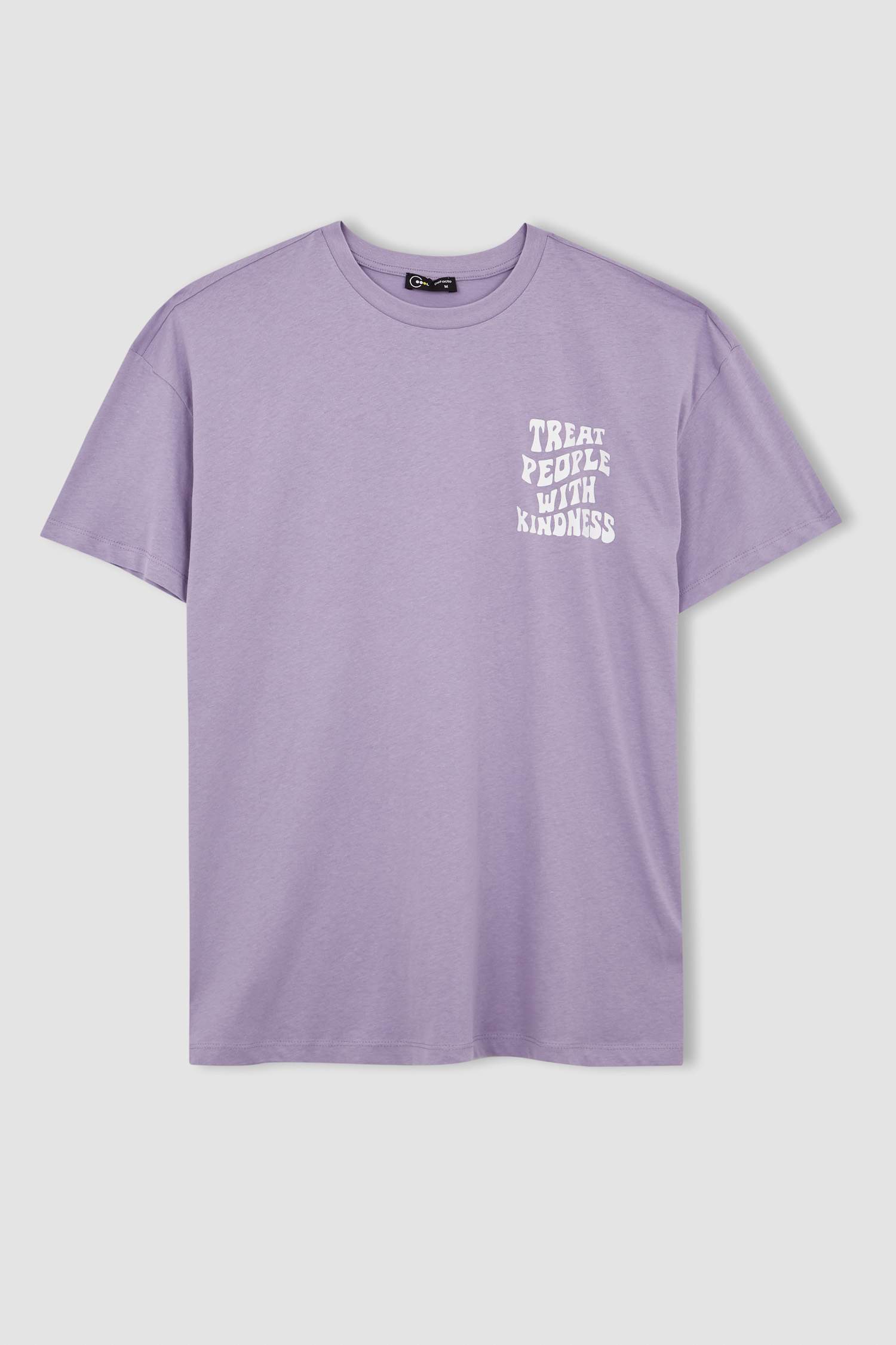 Coool Oversize Fit Bisiklet Yaka Sırt Baskılı %100 Pamuk Tişört