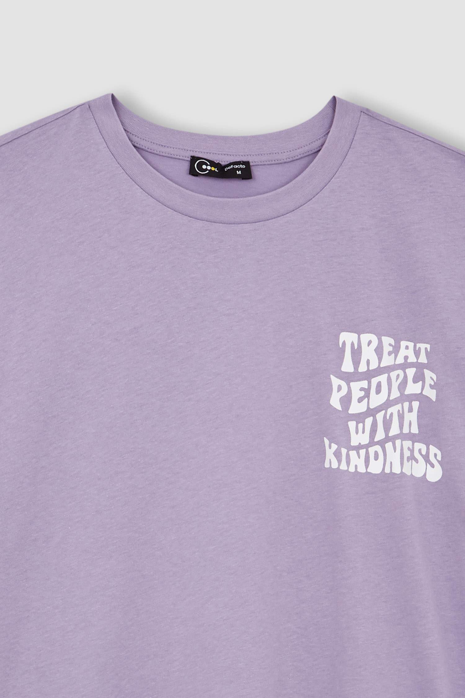 Coool Oversize Fit Bisiklet Yaka Sırt Baskılı %100 Pamuk Tişört