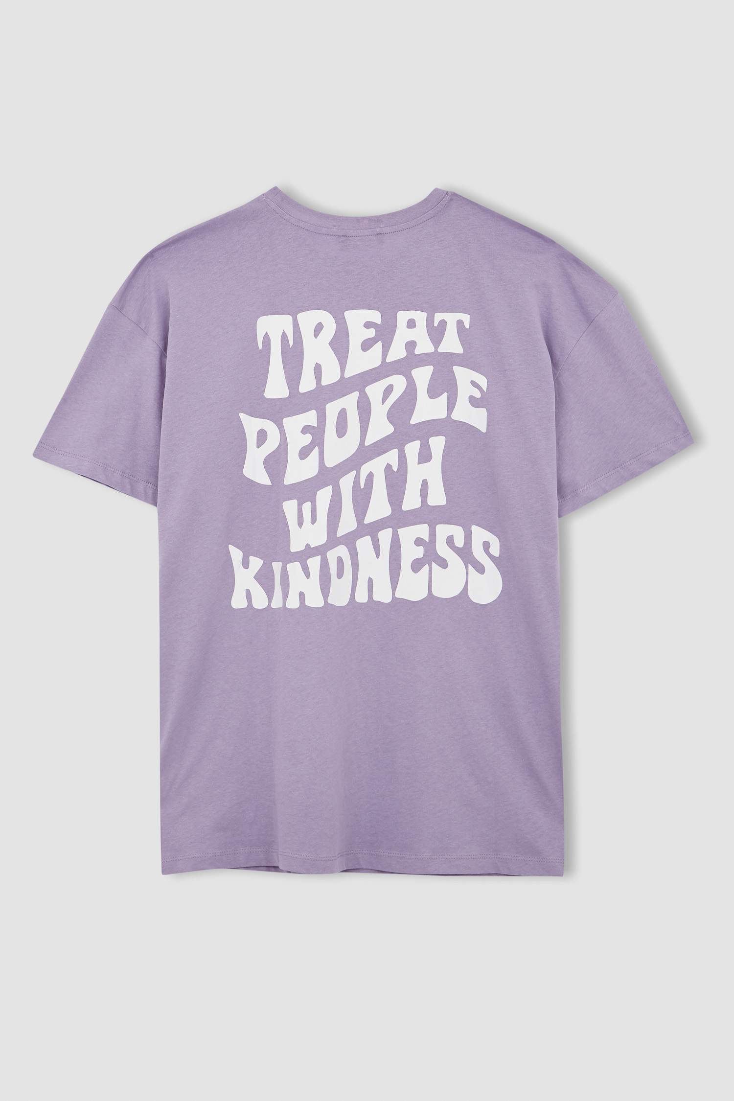 Coool Oversize Fit Bisiklet Yaka Sırt Baskılı %100 Pamuk Tişört