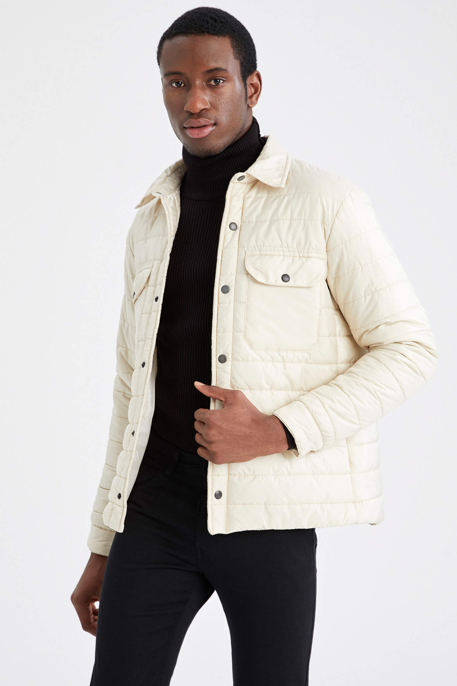 MEN FASHION Jackets Basic Bershka jacket discount 95% Beige XL 