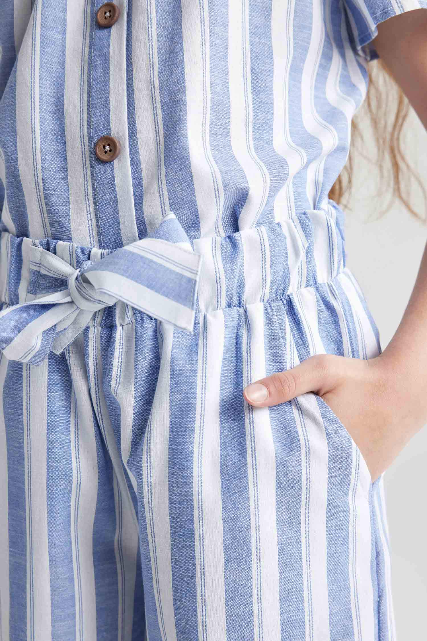 Girl Wide Leg Linen Trousers