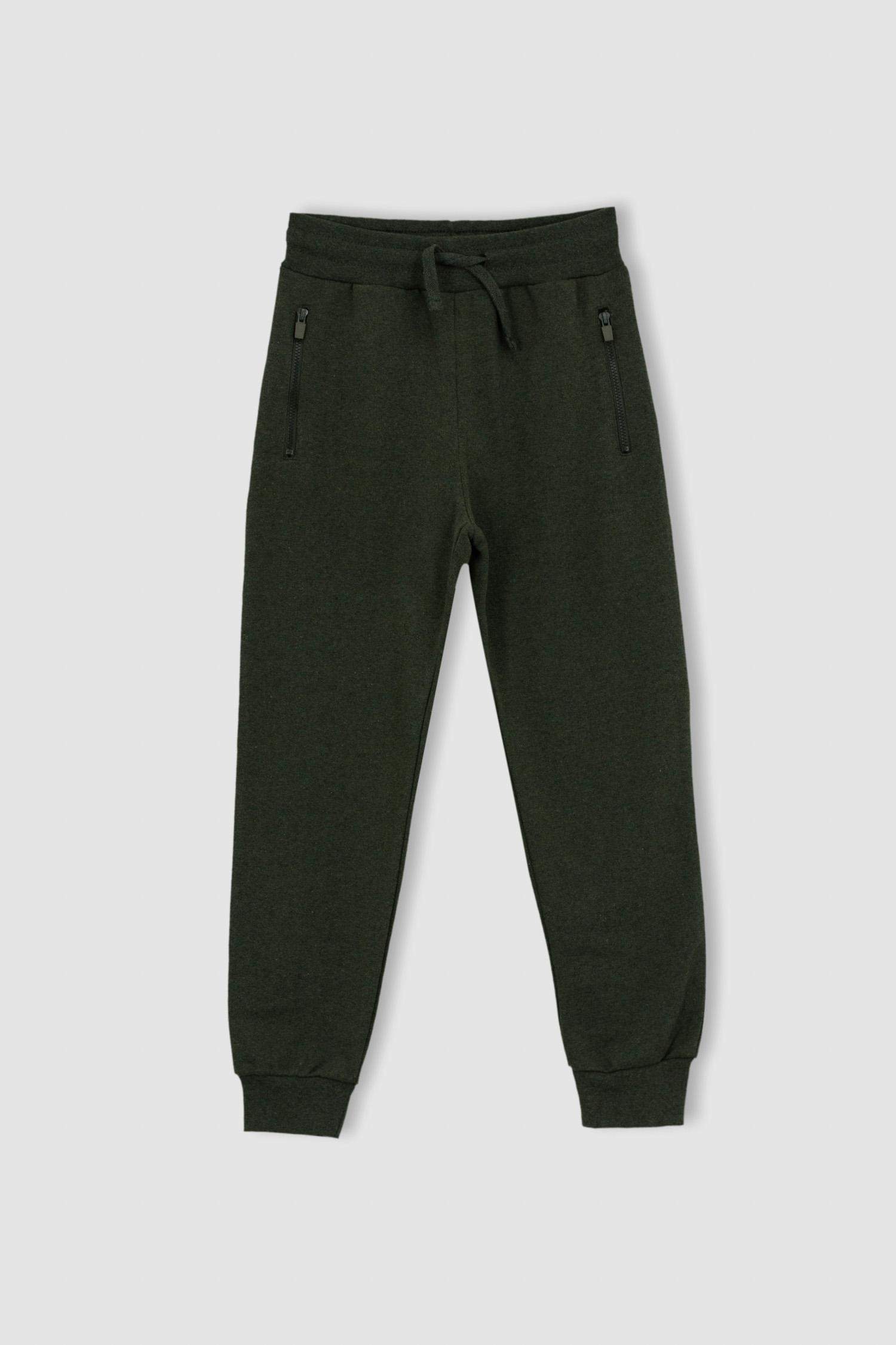 Boys Basic Zipper Pocket Jogger Tracksuit Bottoms