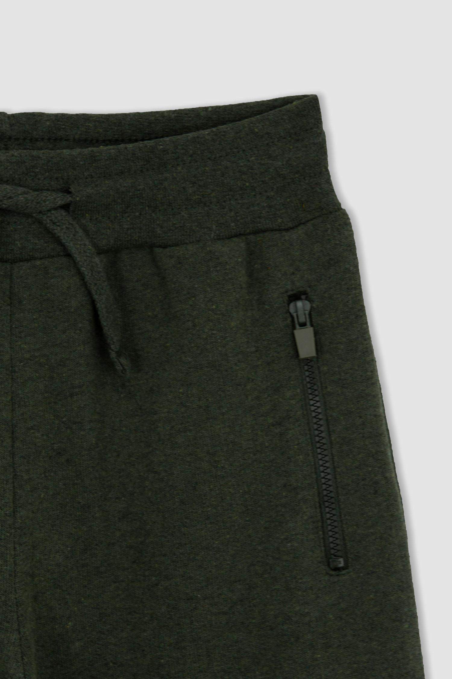 Boys Basic Zipper Pocket Jogger Tracksuit Bottoms