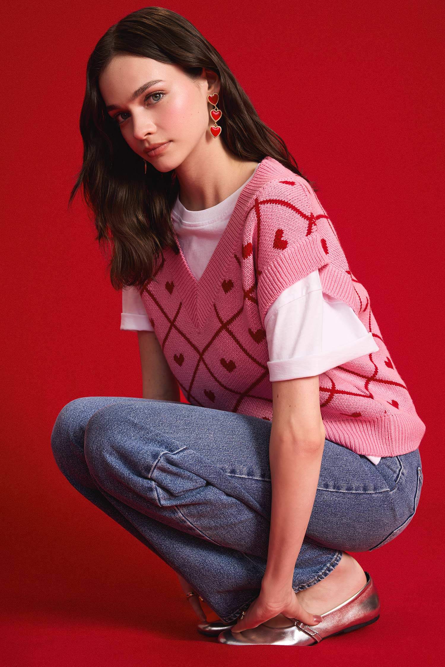 Regular Fit V-Neck Vest