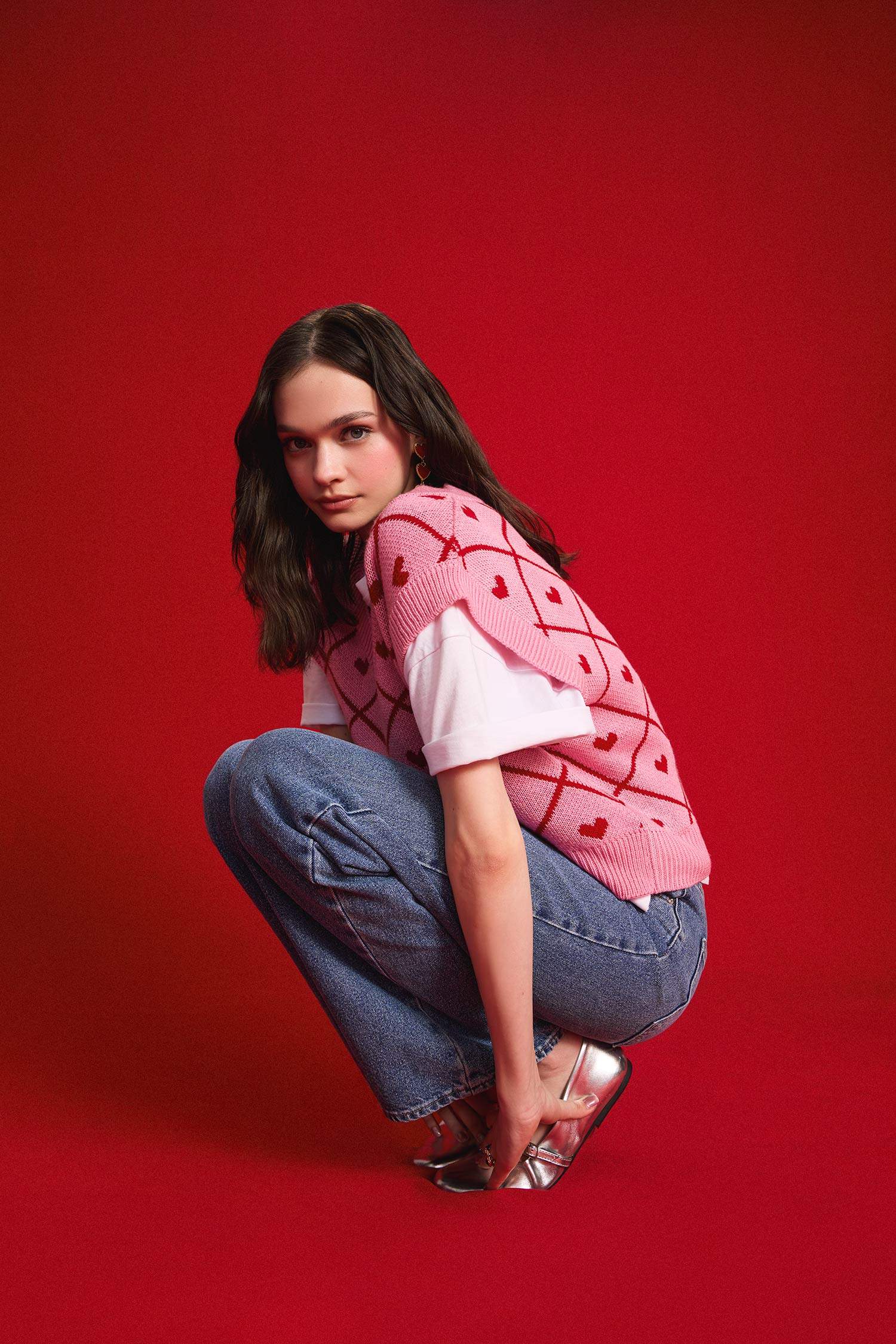 Regular Fit V-Neck Vest