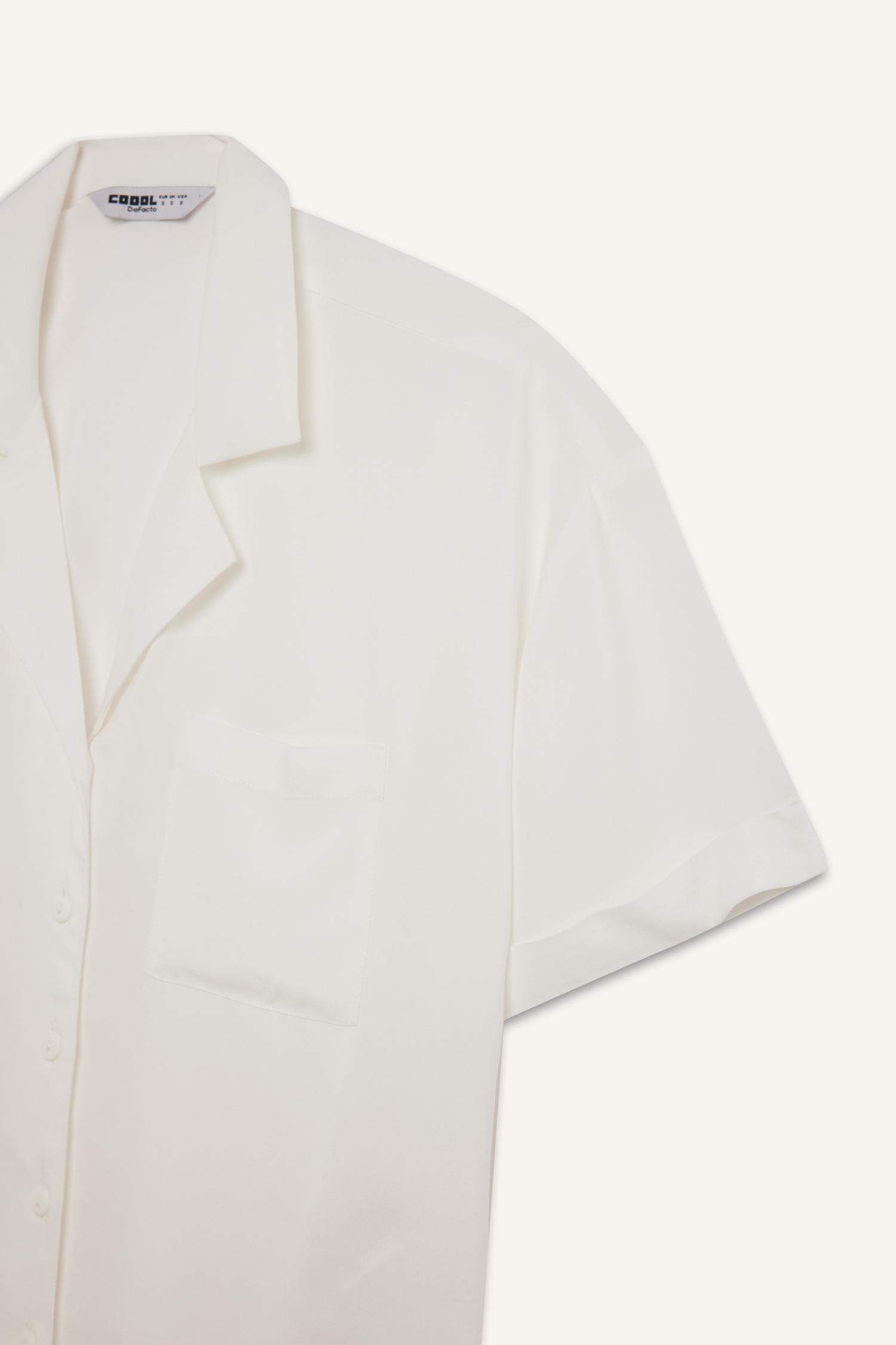 Coool оверсайз пижамная рубашка с коротким рукавом и воротником