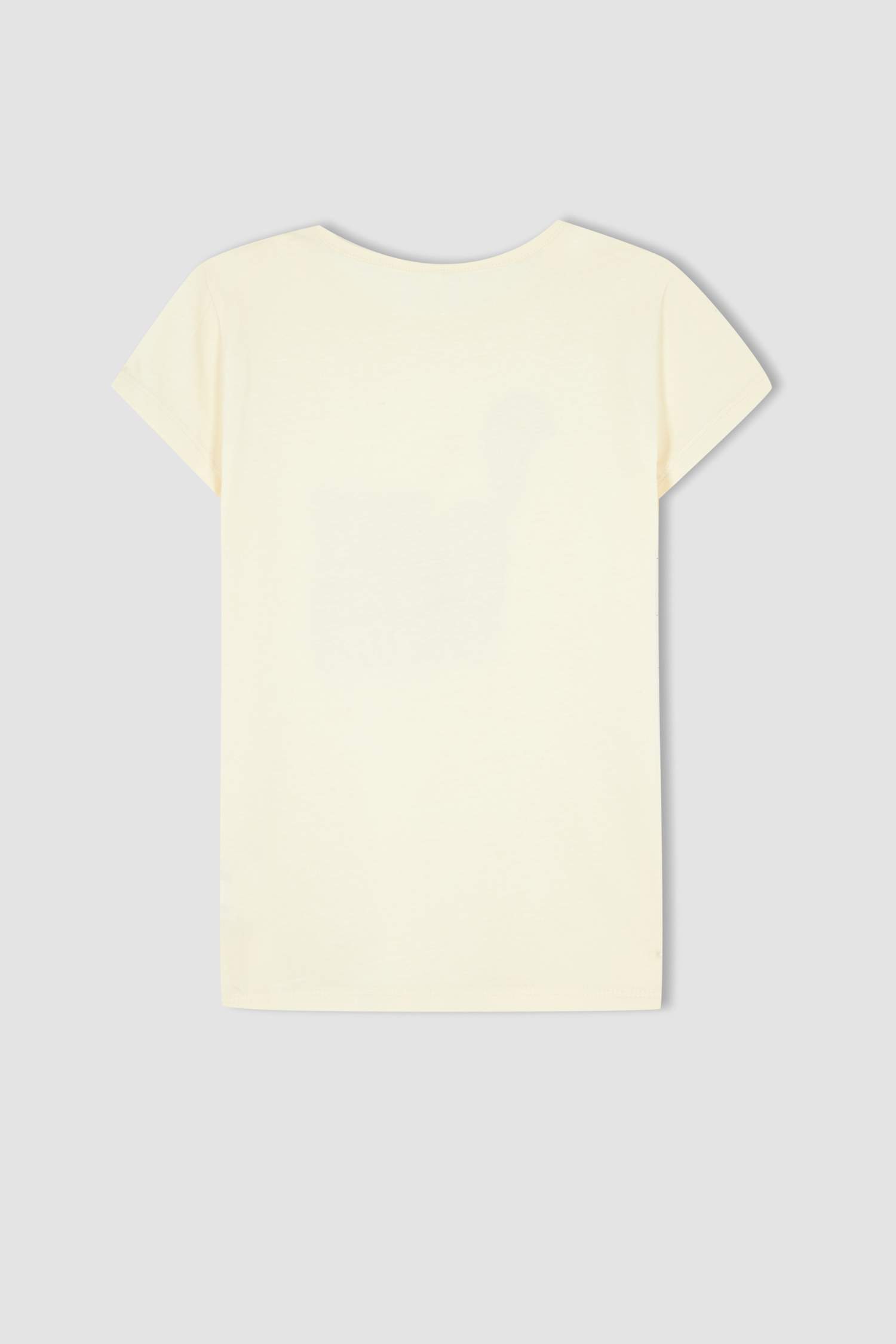 Ensemble de pyjama capri à manches courtes en coton imprimé chat coupe régulière pour fille