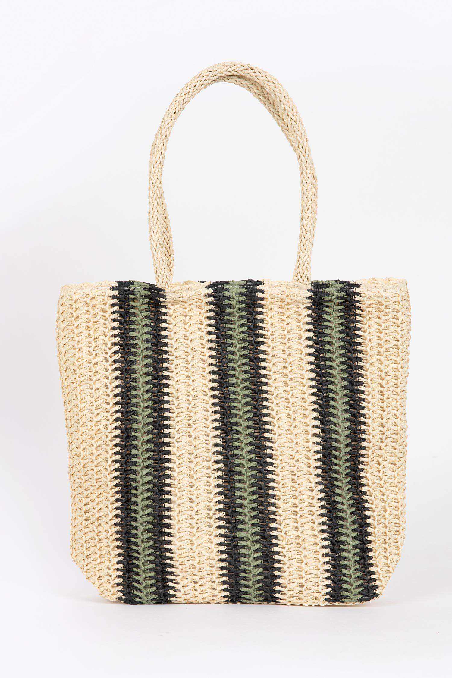 Kadın Büyük Hasır Omuz Çantası