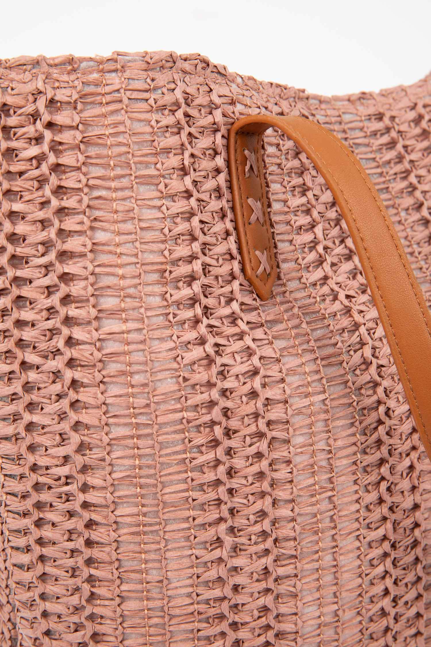 Kadın Büyük Hasır Çapraz Çanta