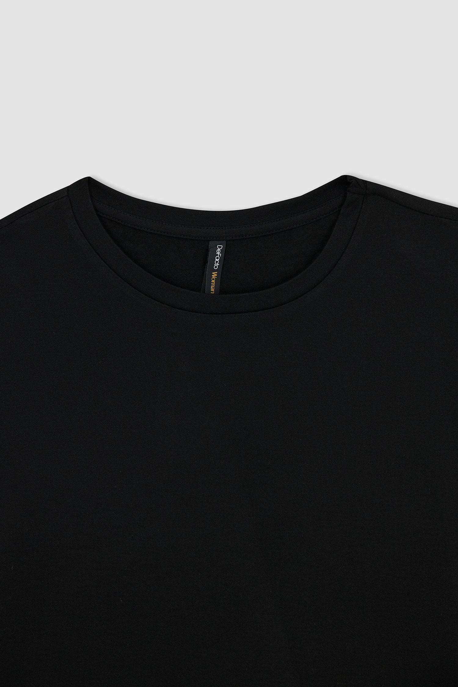 Regular Fit Bisiklet Yaka Basic Kısa Kollu Tişört