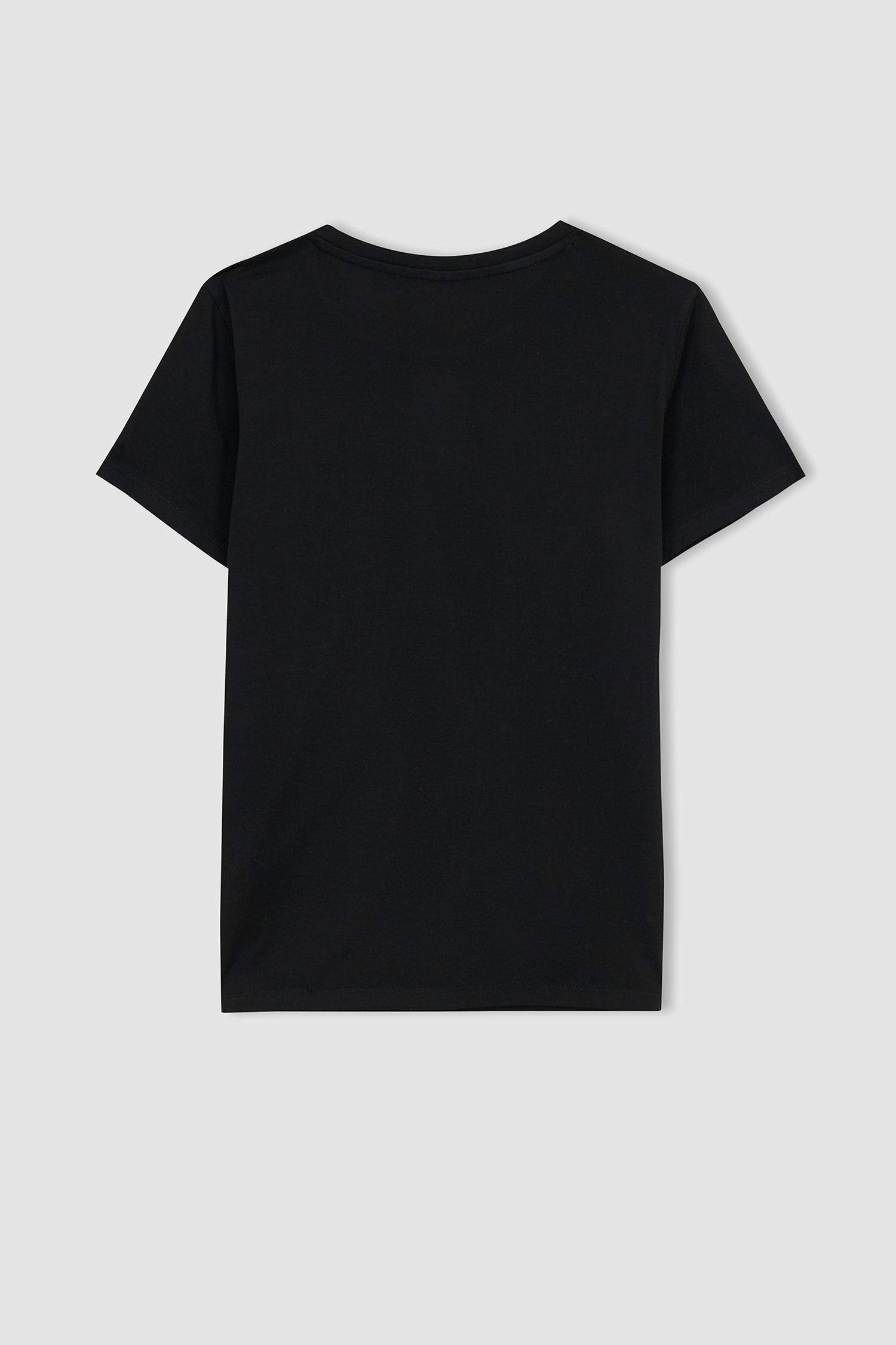 Regular Fit Bisiklet Yaka Basic Kısa Kollu Tişört