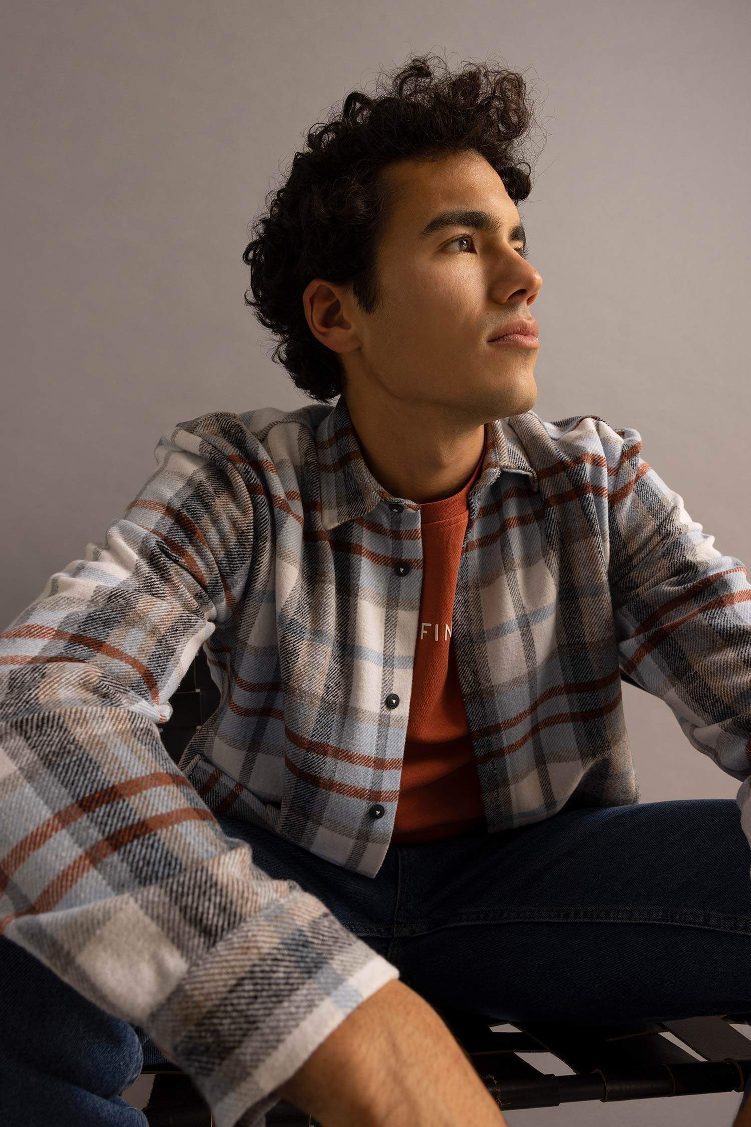 Сорочка з довгим рукавом стандартного крою у клітку Woodcutter для чоловіків