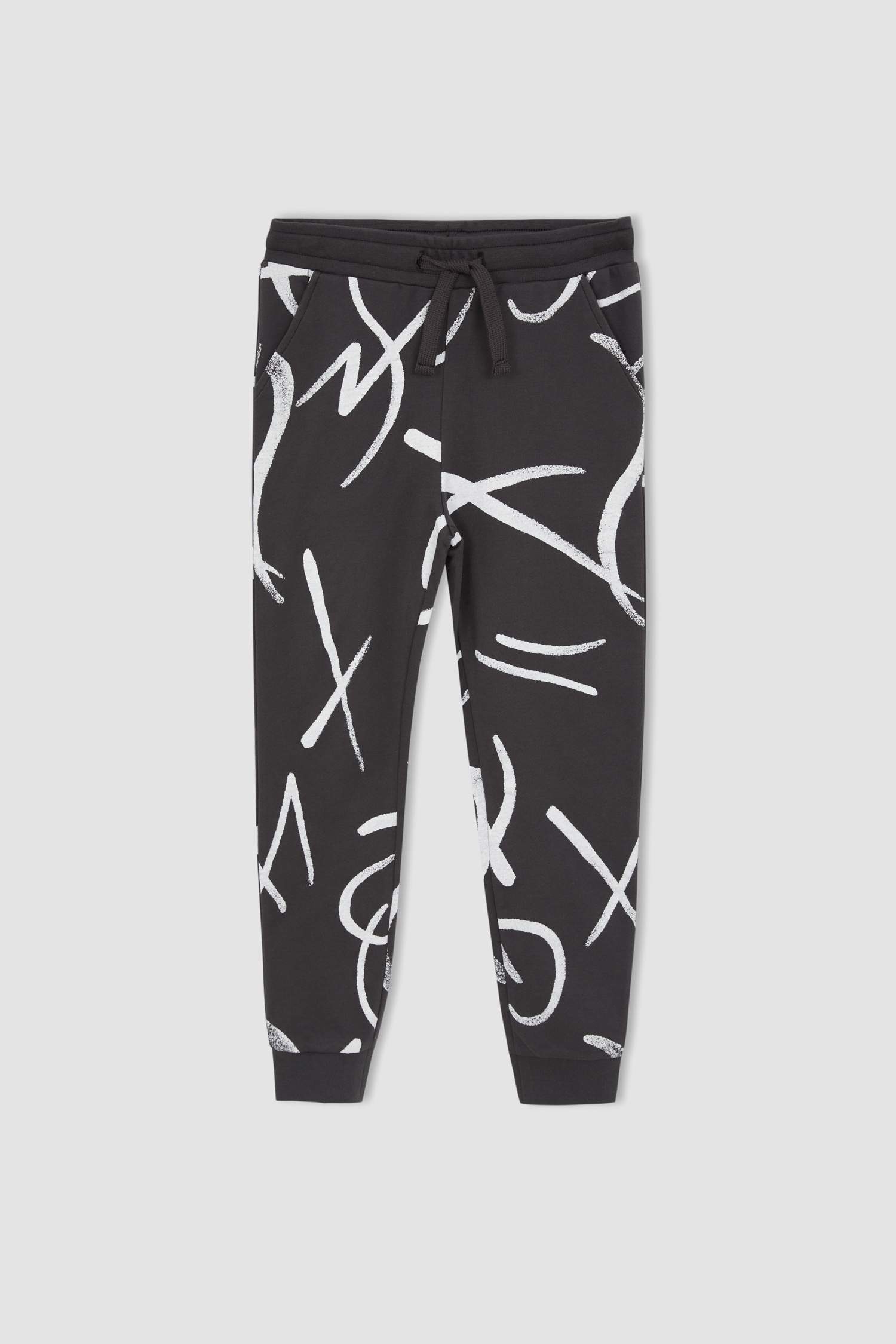 Erkek Çocuk Desenli Bisiklet Yaka 2'li Takım