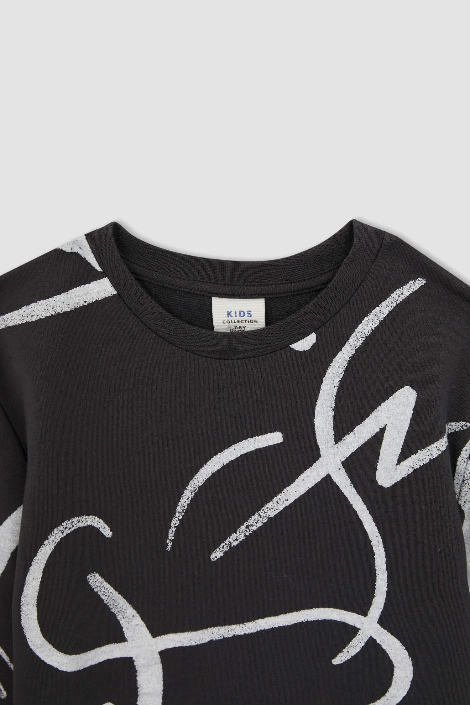 Erkek Çocuk Desenli Bisiklet Yaka 2'li Takım