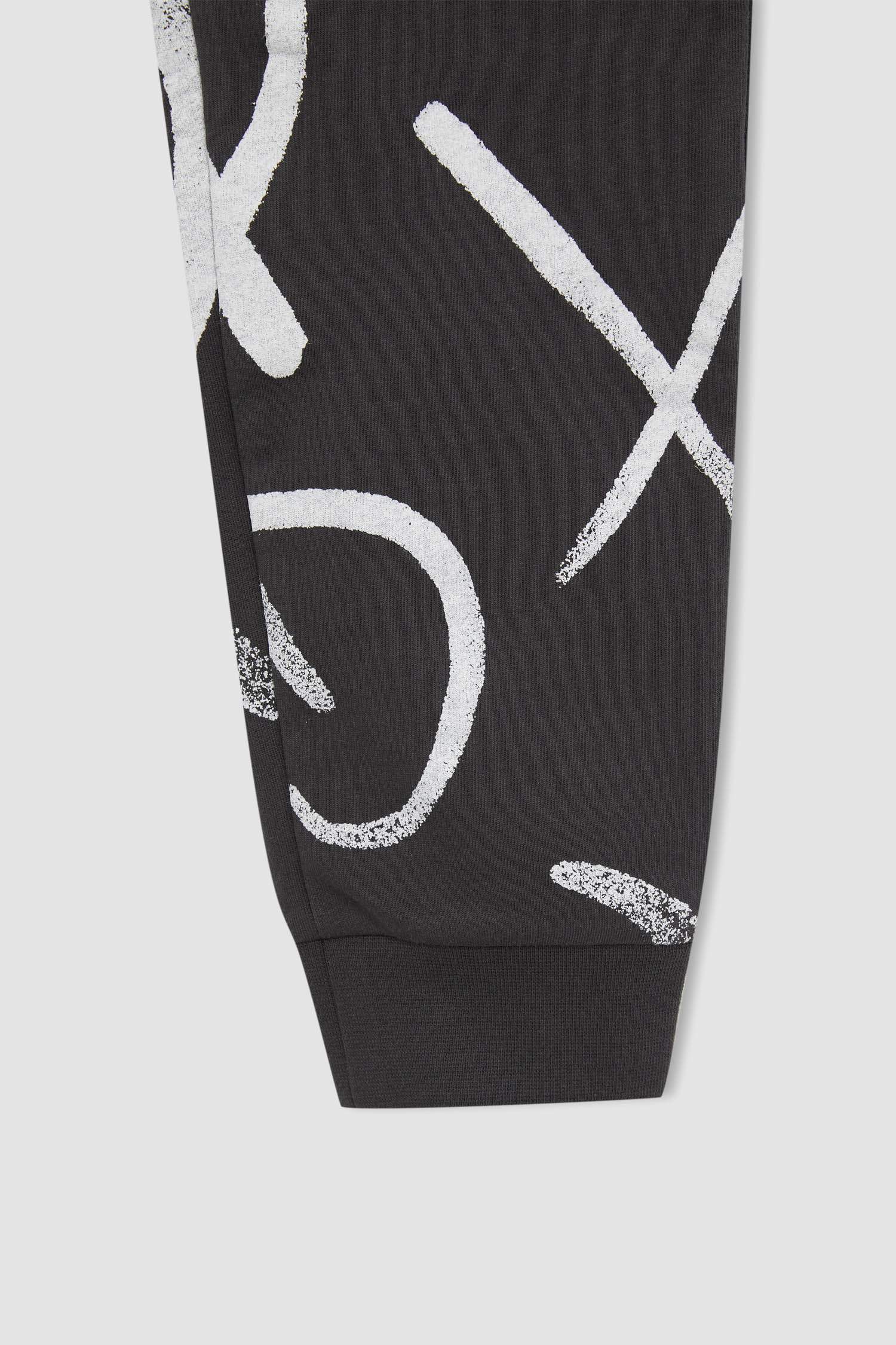 Erkek Çocuk Desenli Bisiklet Yaka 2'li Takım