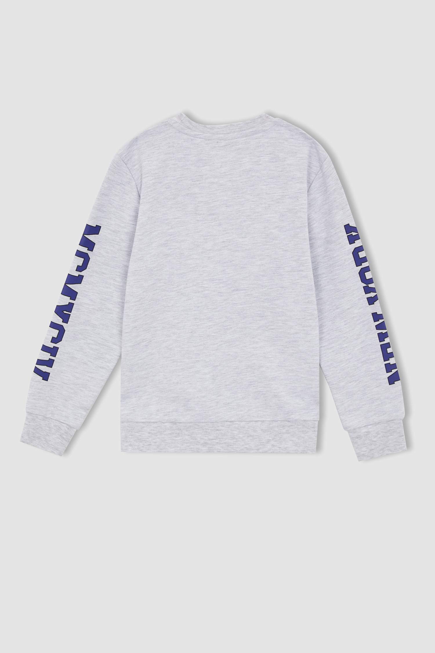 Спортивный костюм стандартного кроя с круглым вырезом и приинтом для мальчиков