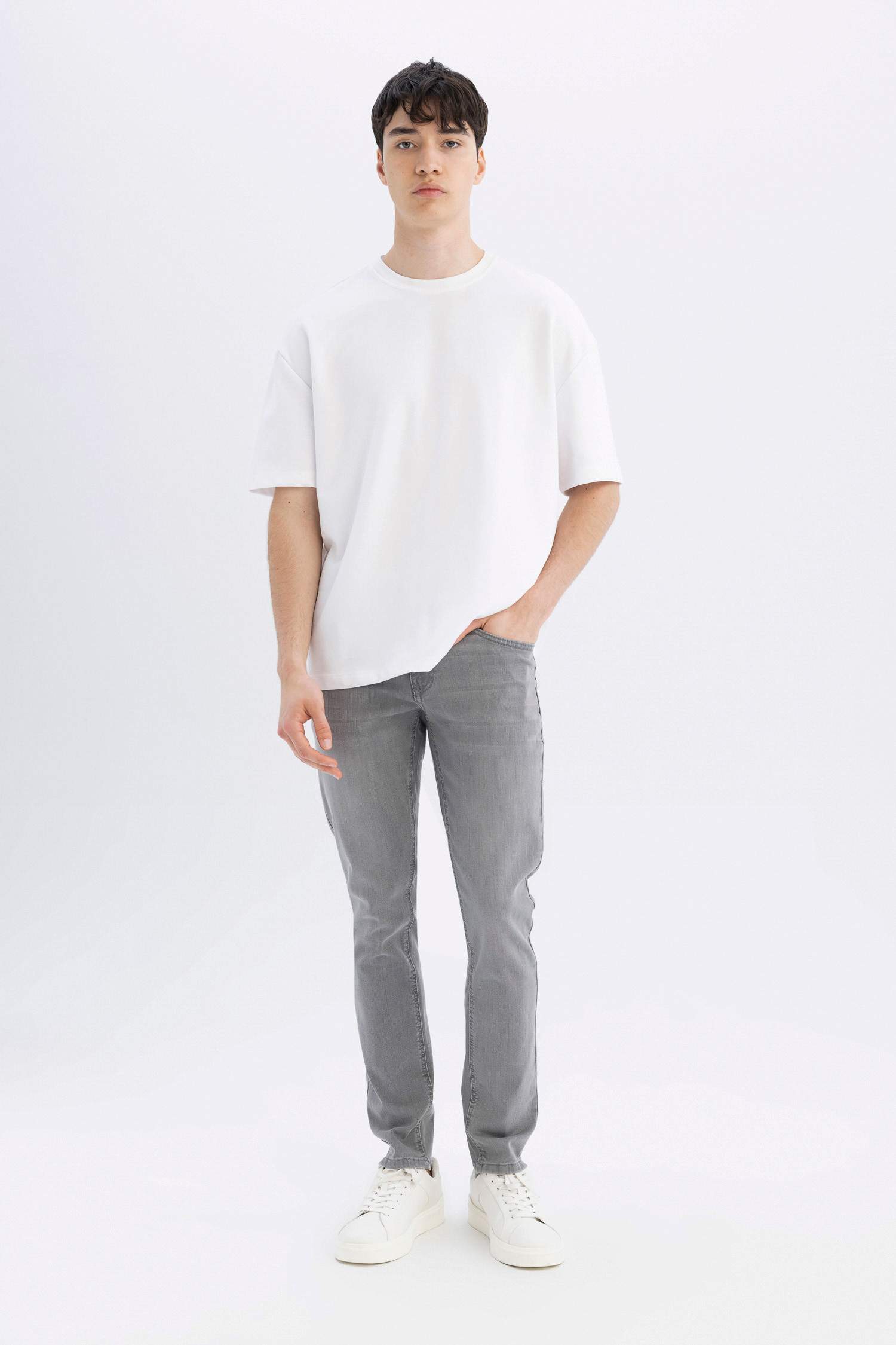 Carlo Skinny Fit Extra Slim Fit Normal Waist Jeans