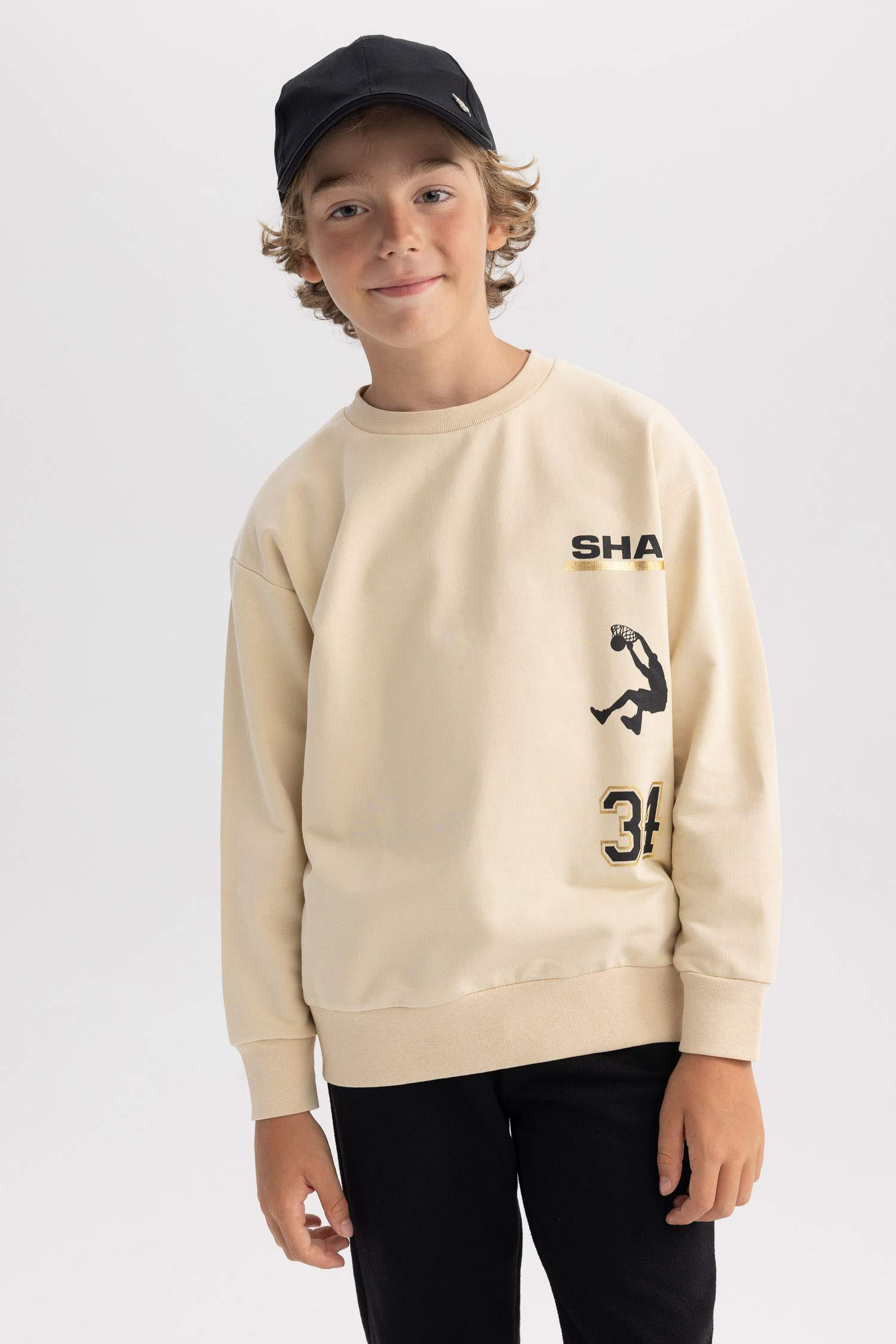 Світшот свободного крою Shaquille O'Neal з тонкої тканини для хлопчиків