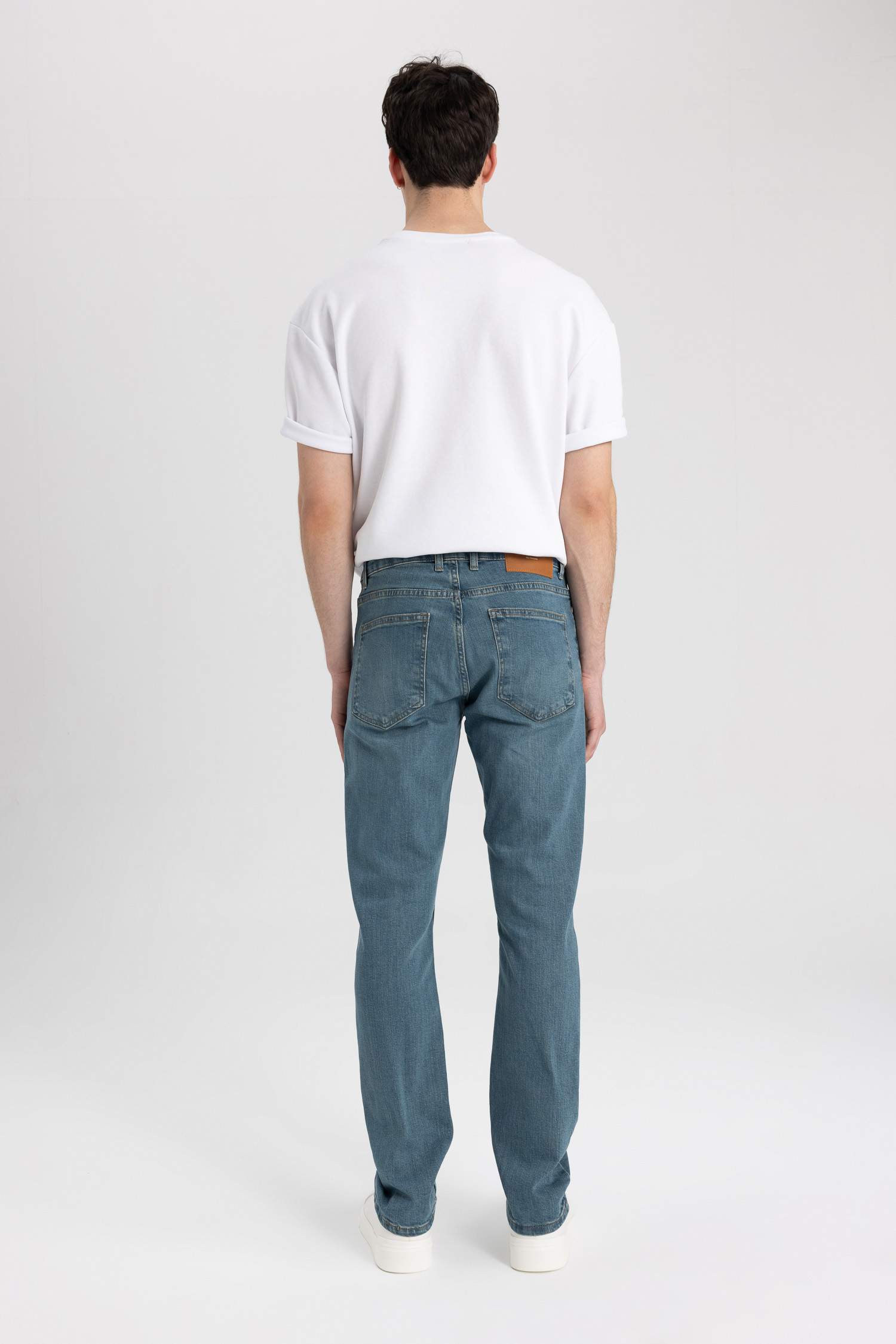 Pedro Slim Fit Super Skinny Hem Denim Trousers