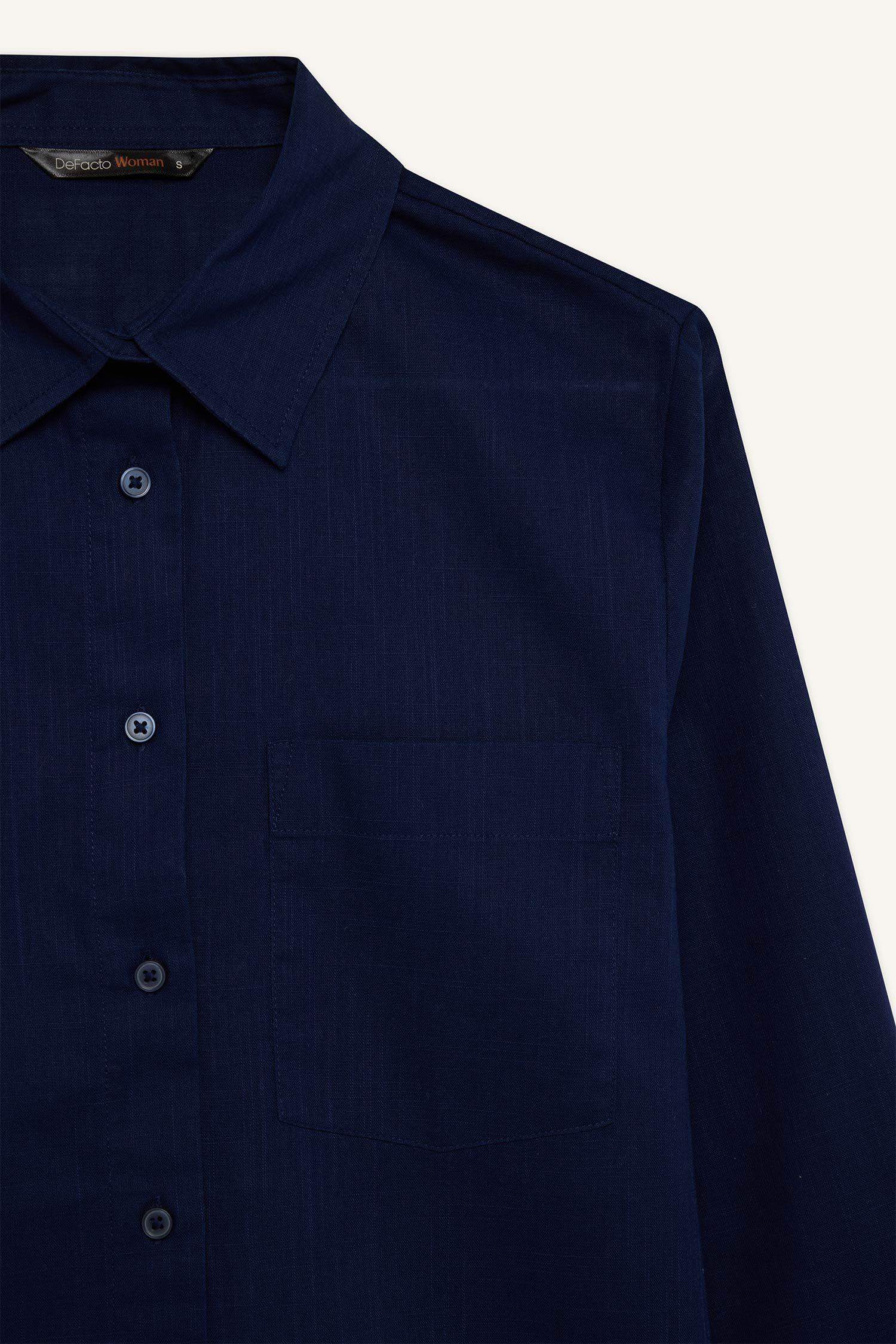 Regular Fit Basic Pocket Long Sleeve Shirt