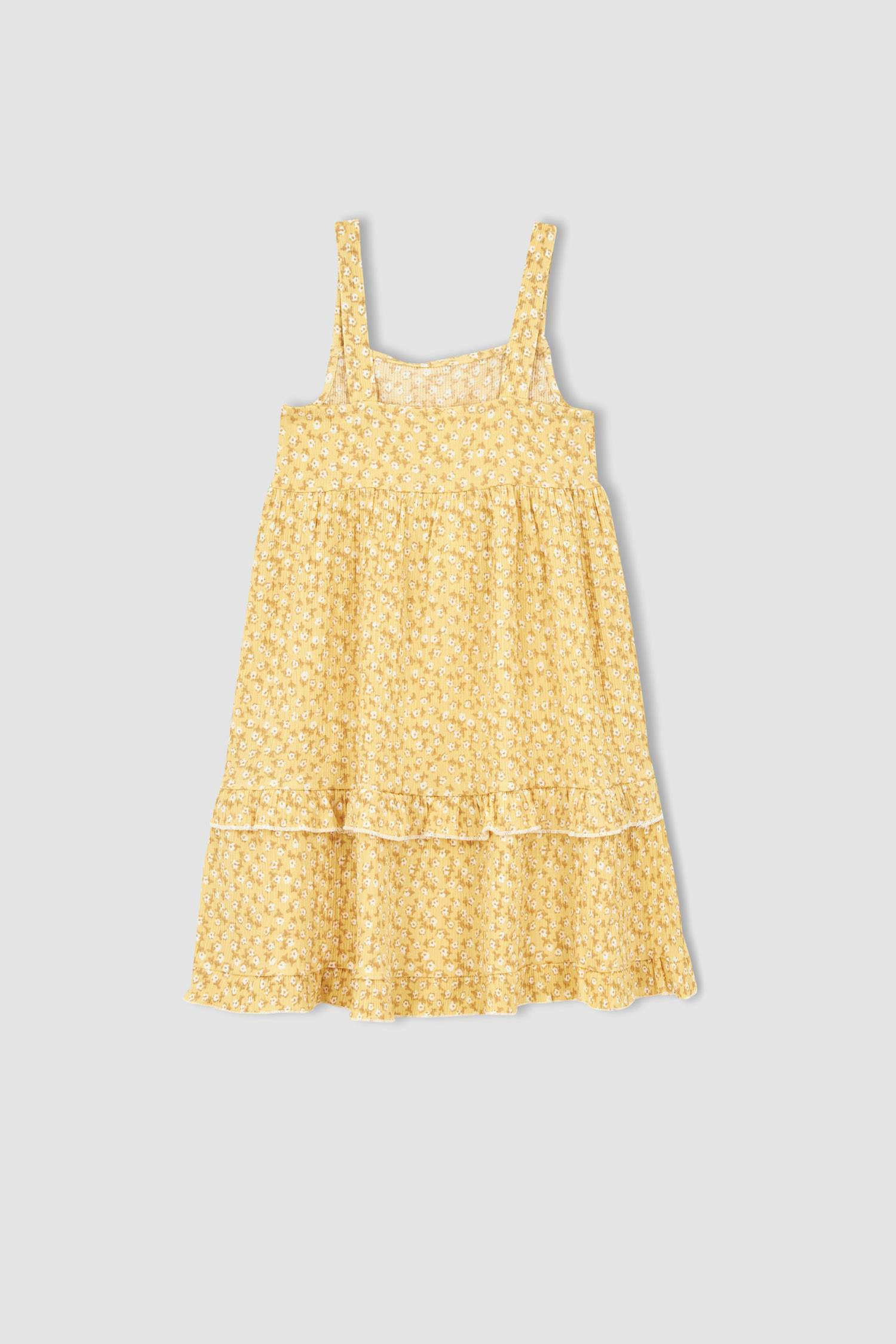 Girl Patterned Strap Dress