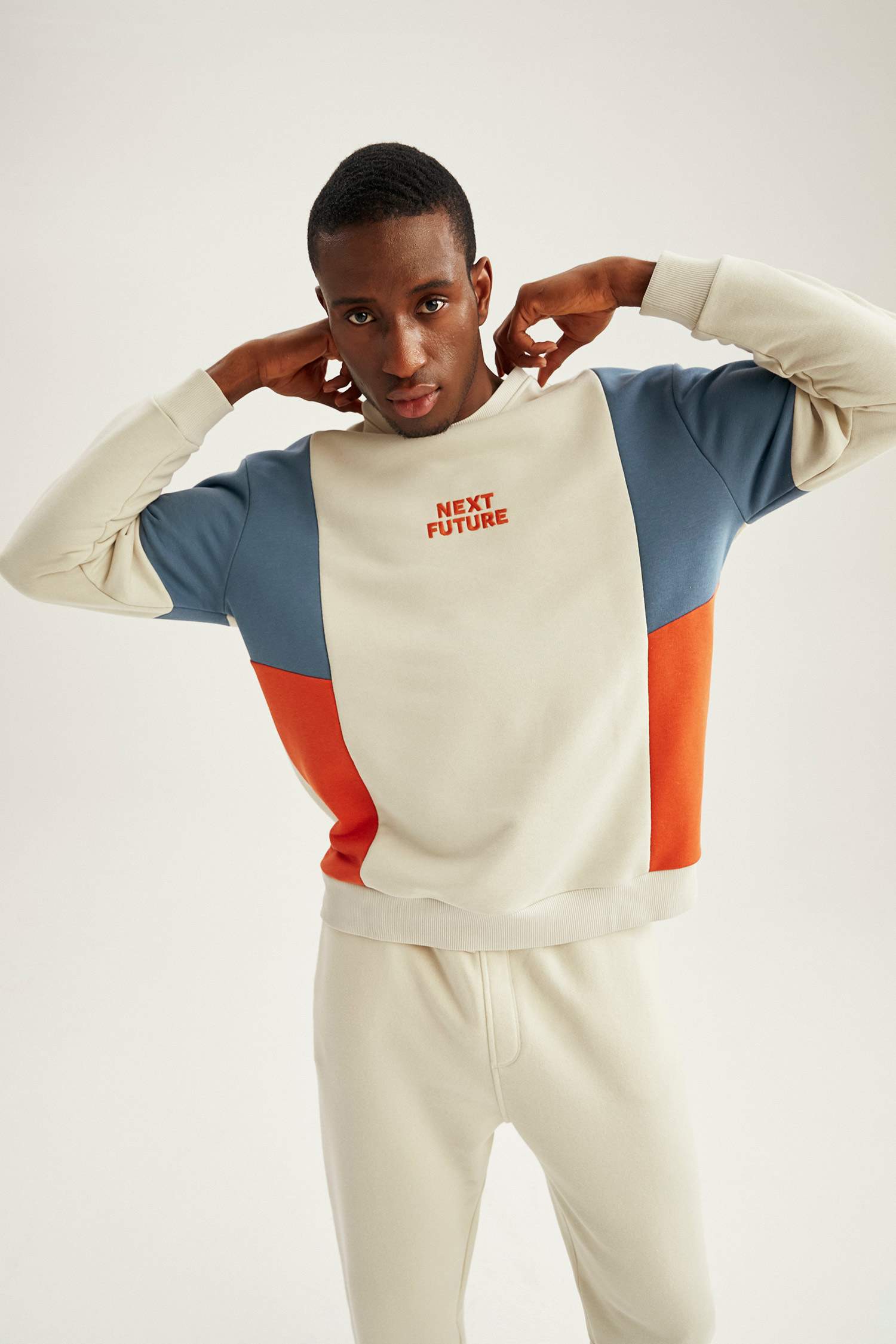 iets frans colour block hoodie