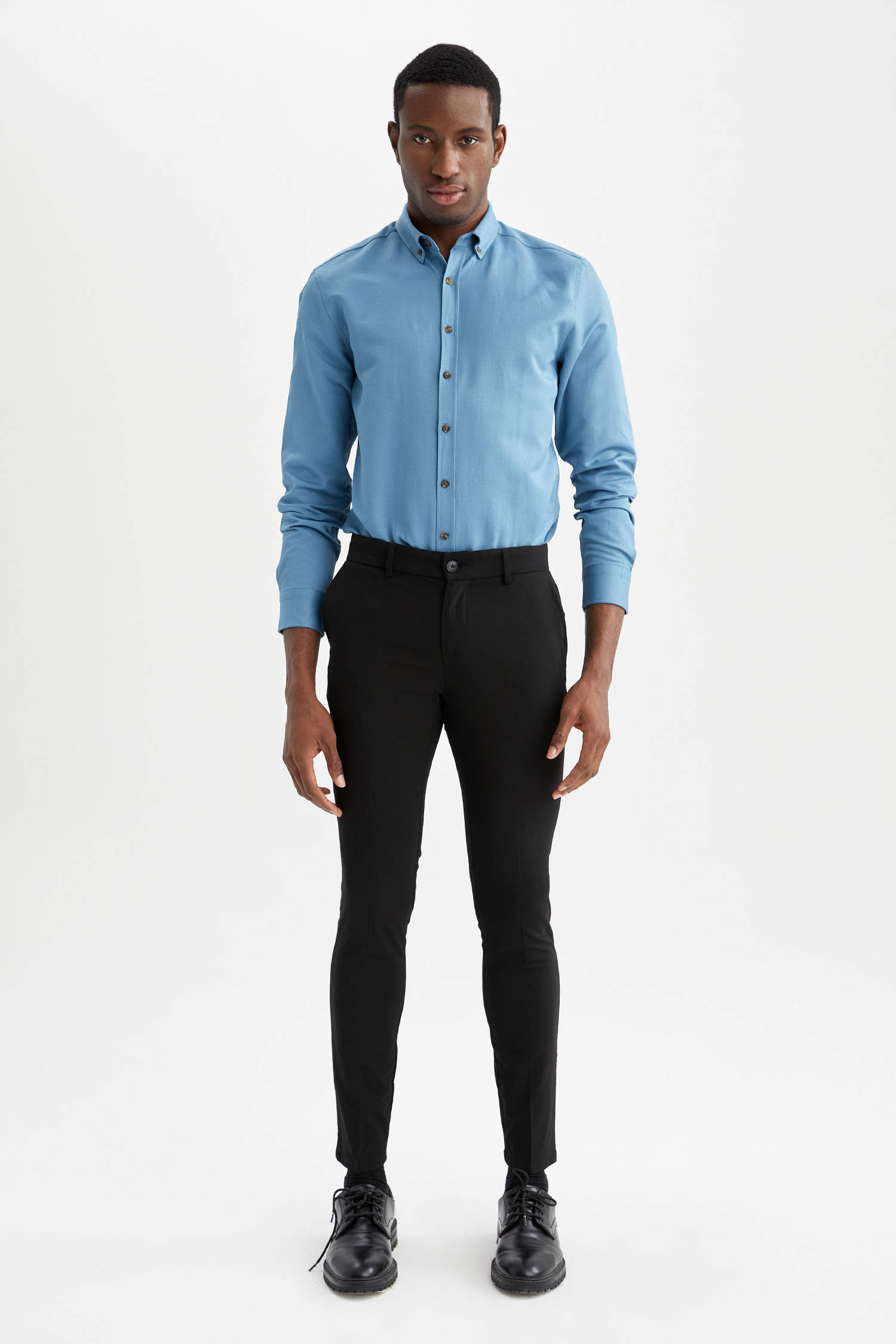 Blue Man Slim Fit Long Sleeve Buttoned Shirt 2390727 | DeFacto