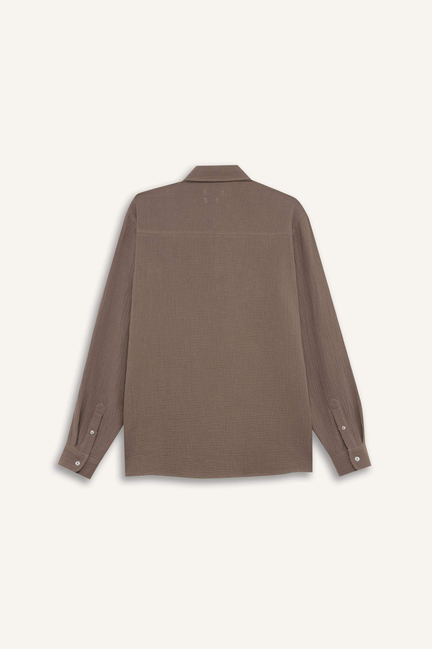 قميص أولاد من موسلين قصة عادية برقبة بولو