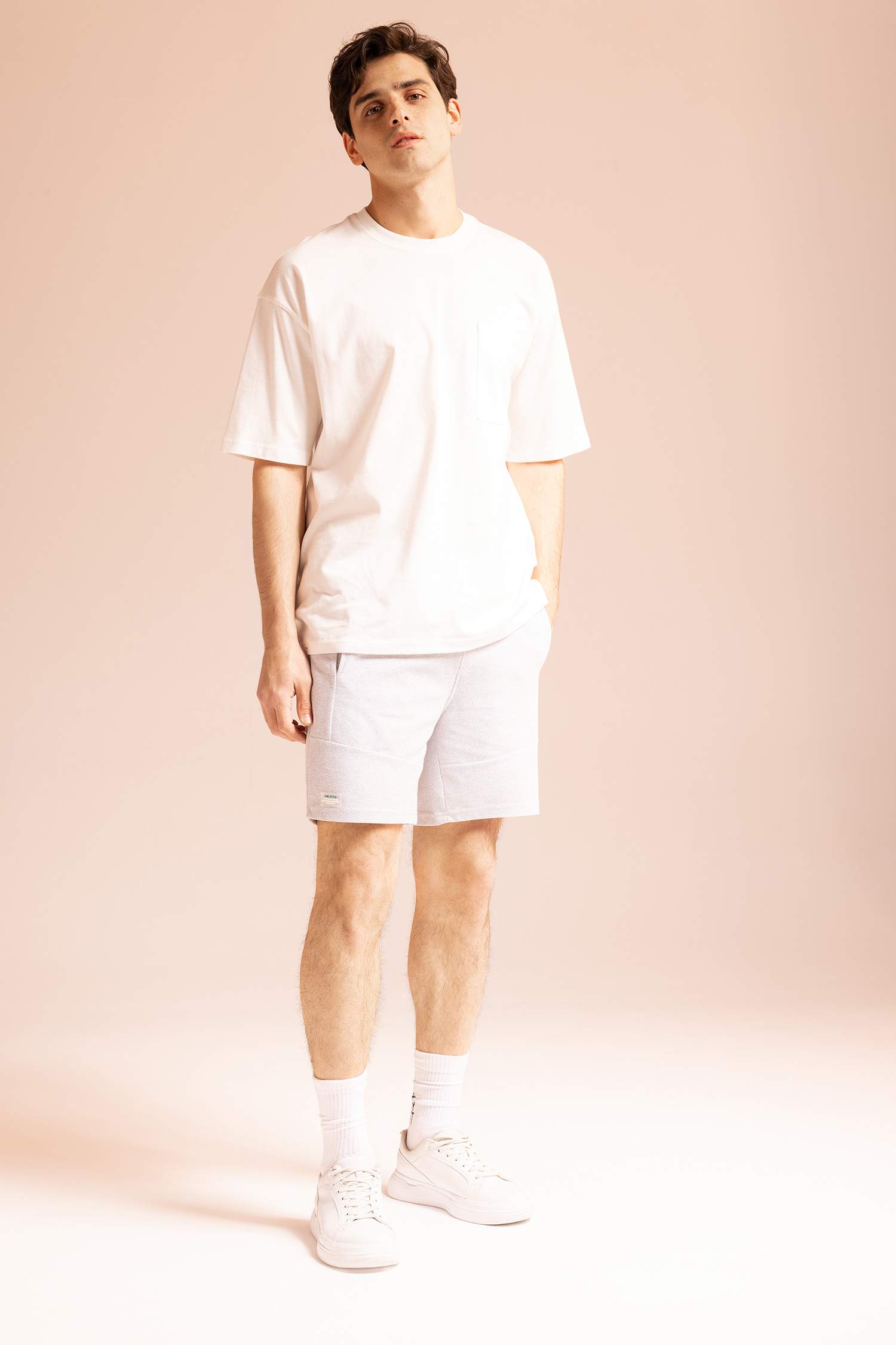 Grey MEN Slim Fit Slim Leg Shorts 2762426 DeFacto