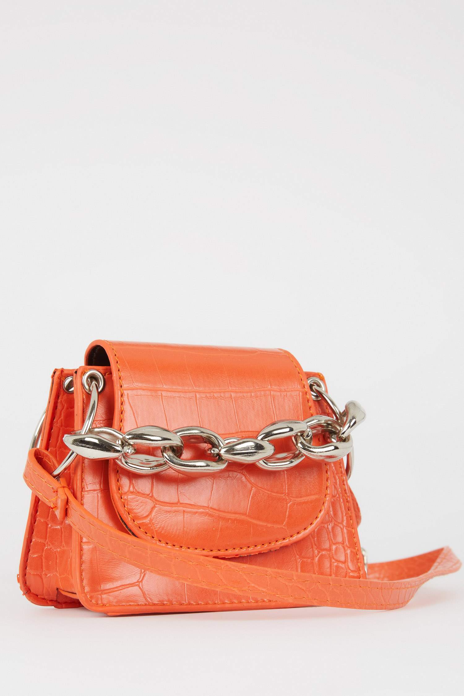 Orange Woman Faux Leather Crossbody Bag 2676191 DeFacto